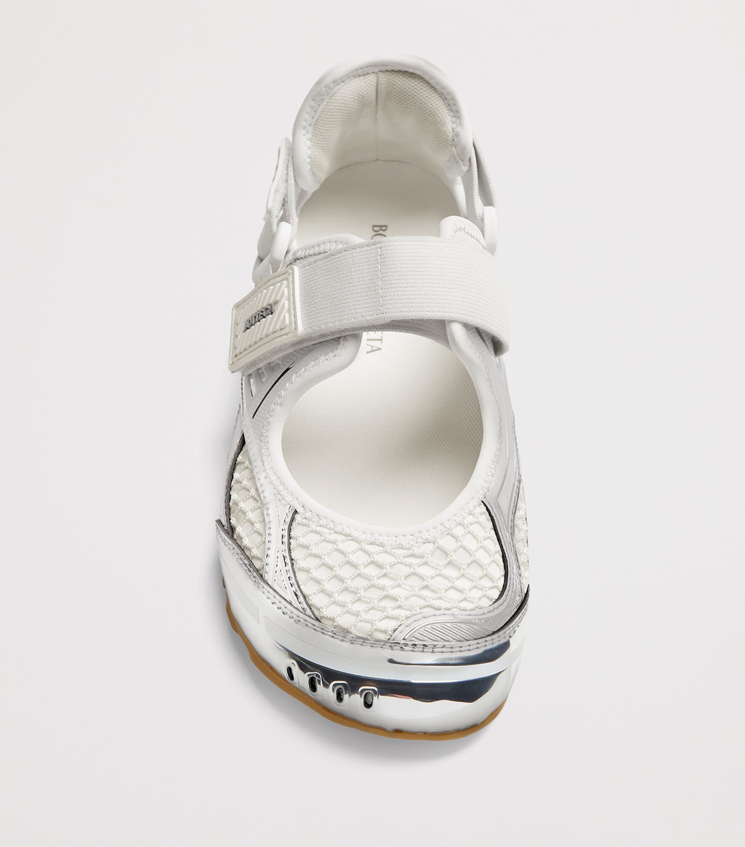 Fabric and Faux Leather Mary Jane Sneakers 1425 Image 4