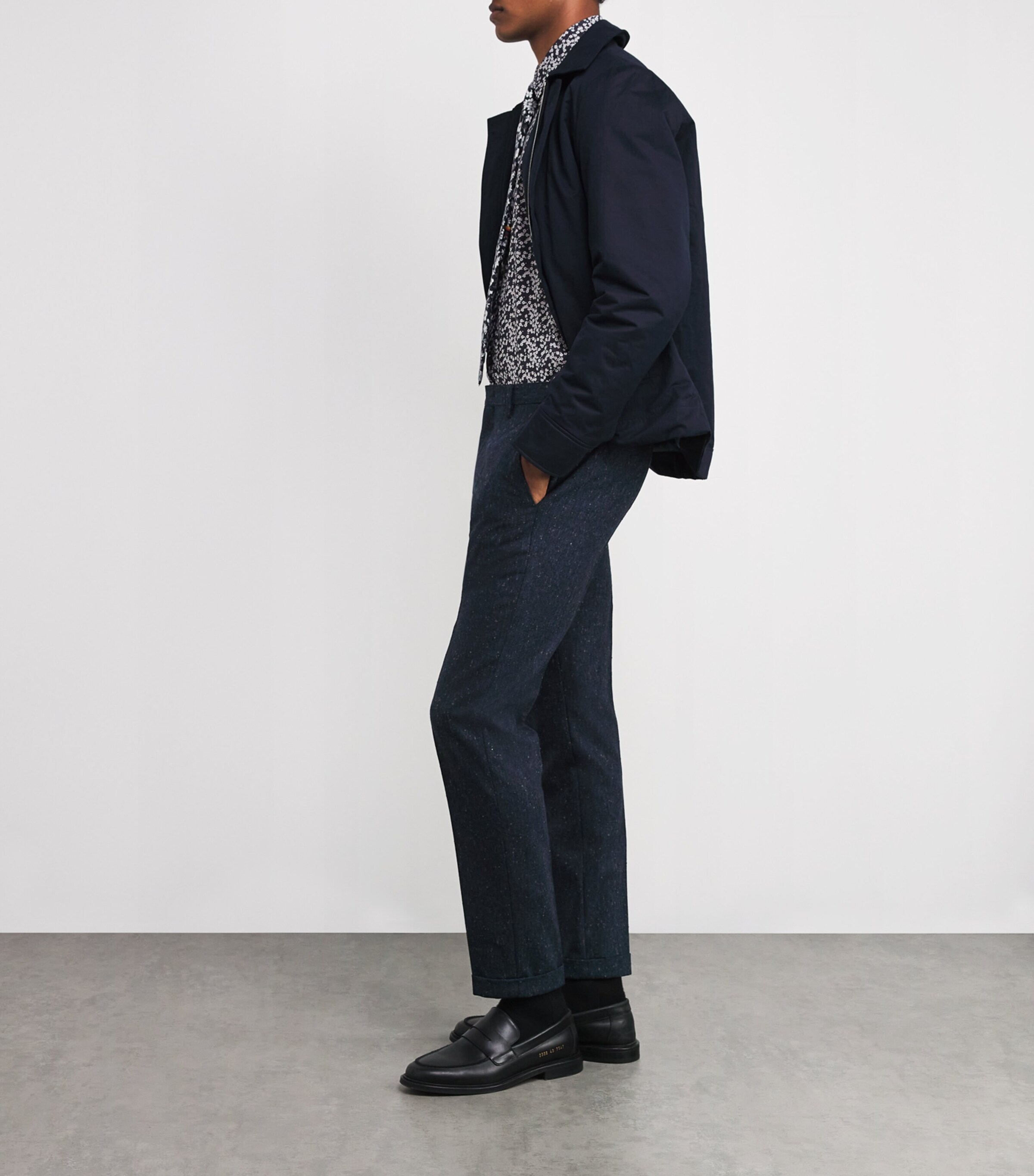 Wool Soho Trousers 44_PETROL BLUE Image 2