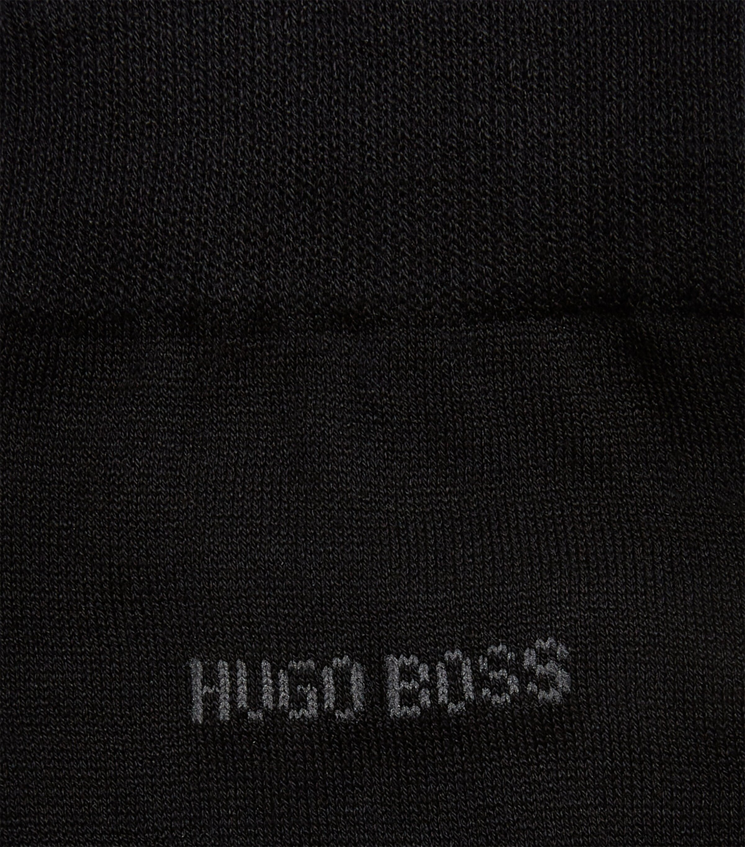 BOSS Mens George Flat Knit Socks Blk Image 4