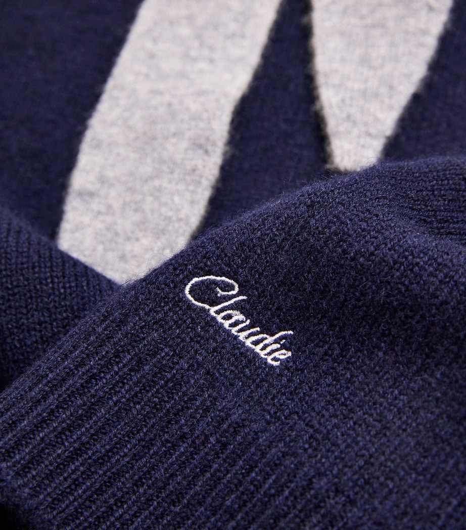 Wool-Cashmere Tie-Detail Sweater DUAL-COLOR Image 5