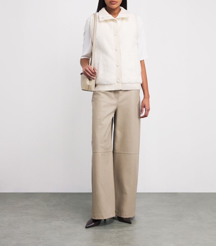 Merino Wool-Mink Gilet C11 Image 2