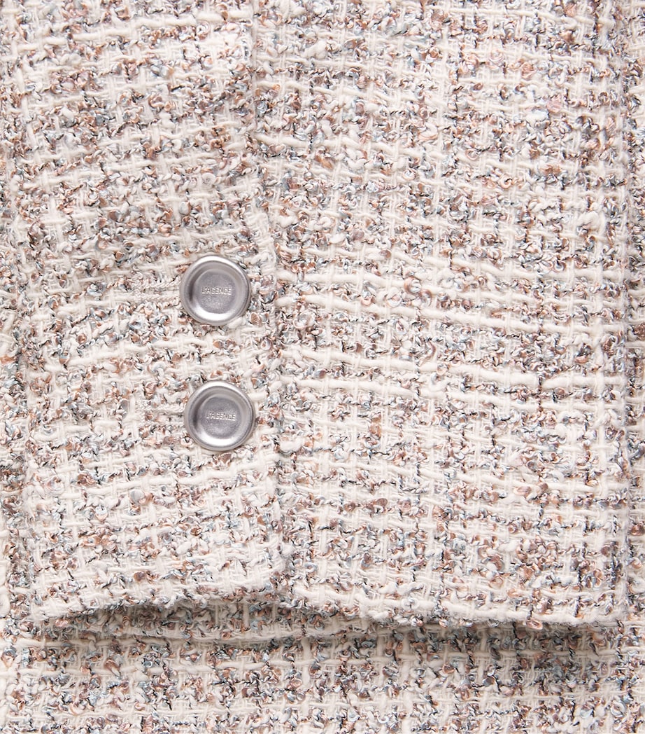 L'Agence Womens Tweed Chamberlain Blazer Dusty Blu Mlti Tweed Image 6