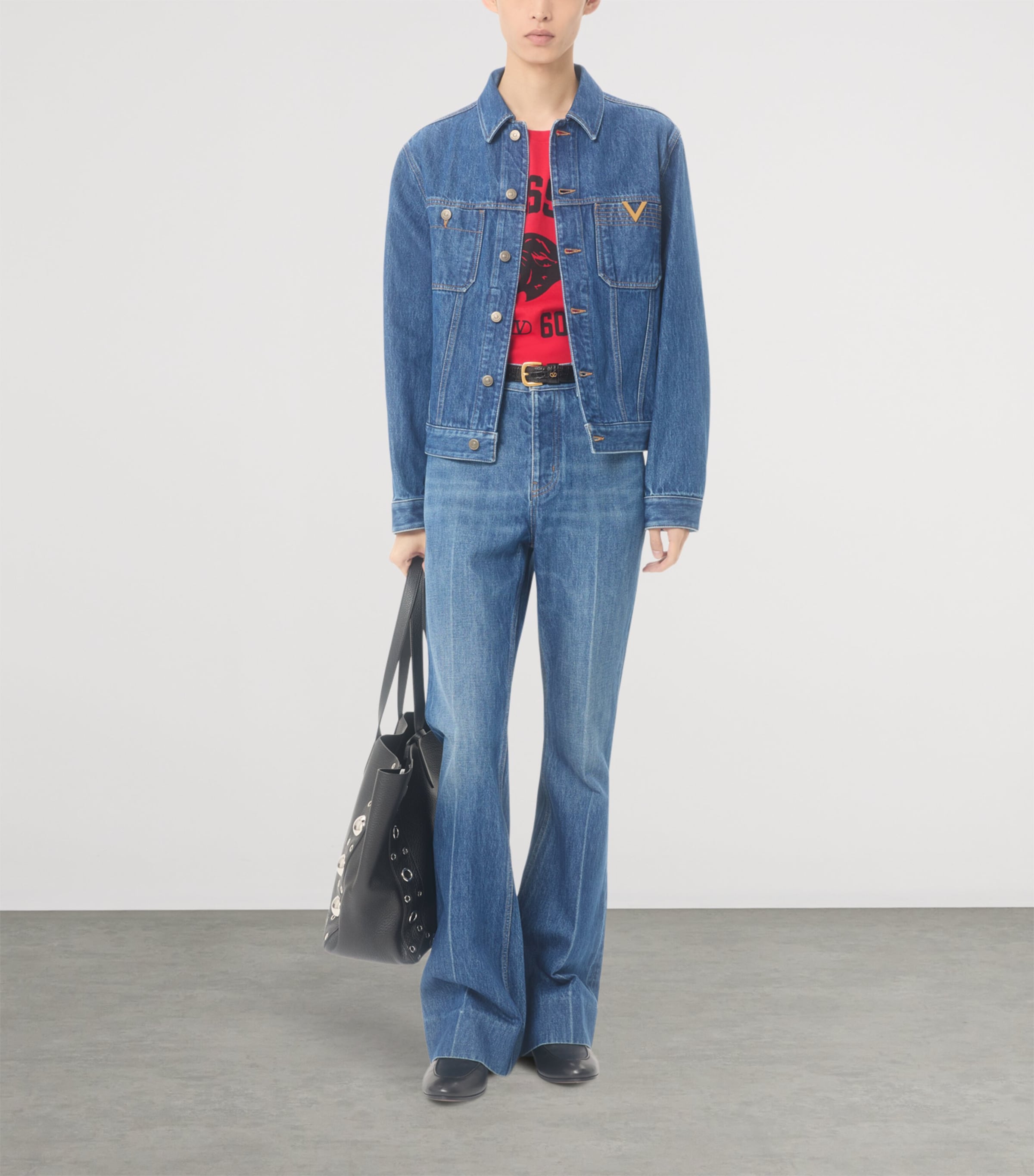 Logo Denim Jacket 558 Image 5