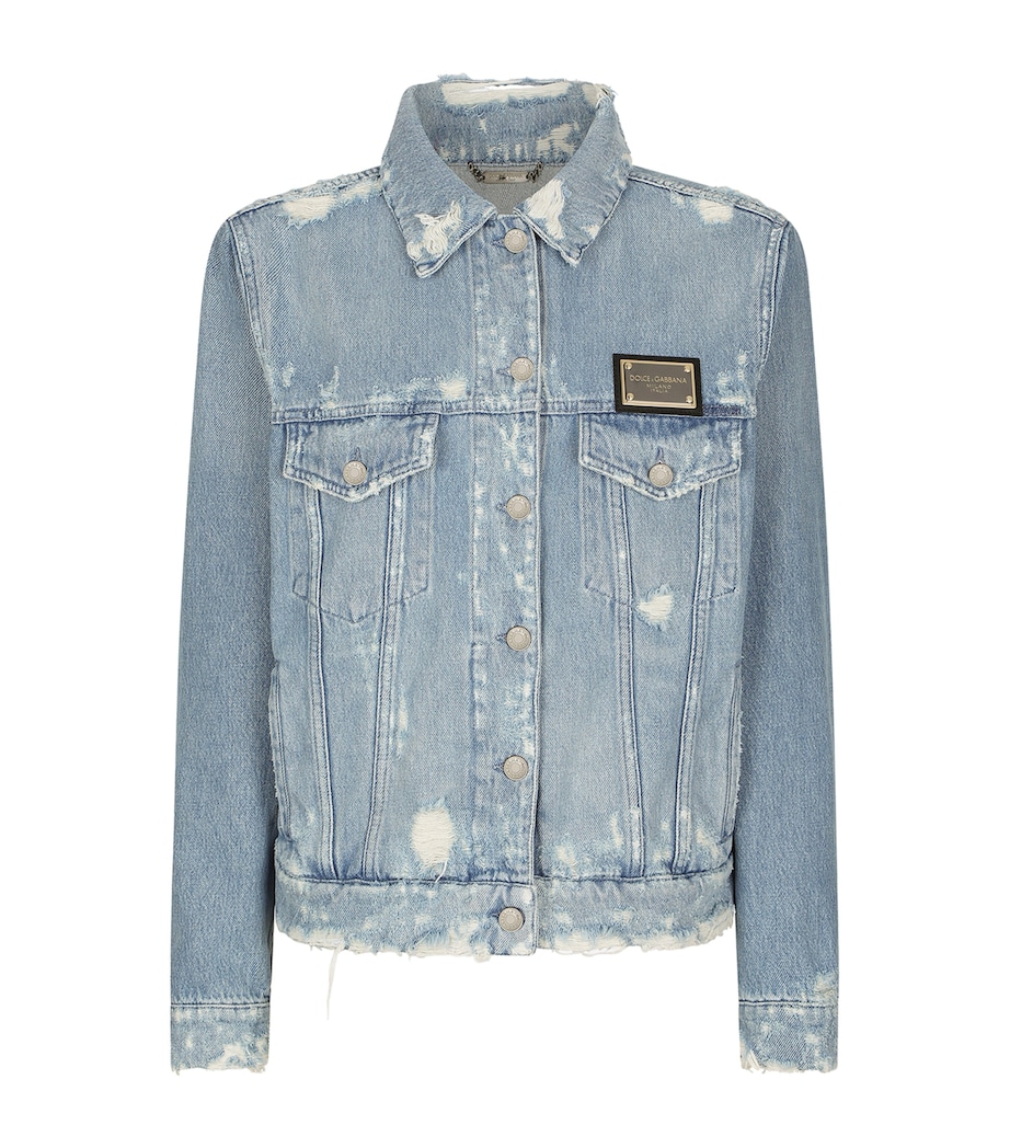 Distressed Denim Jacket S9001-COMBINED COLOU Image 1