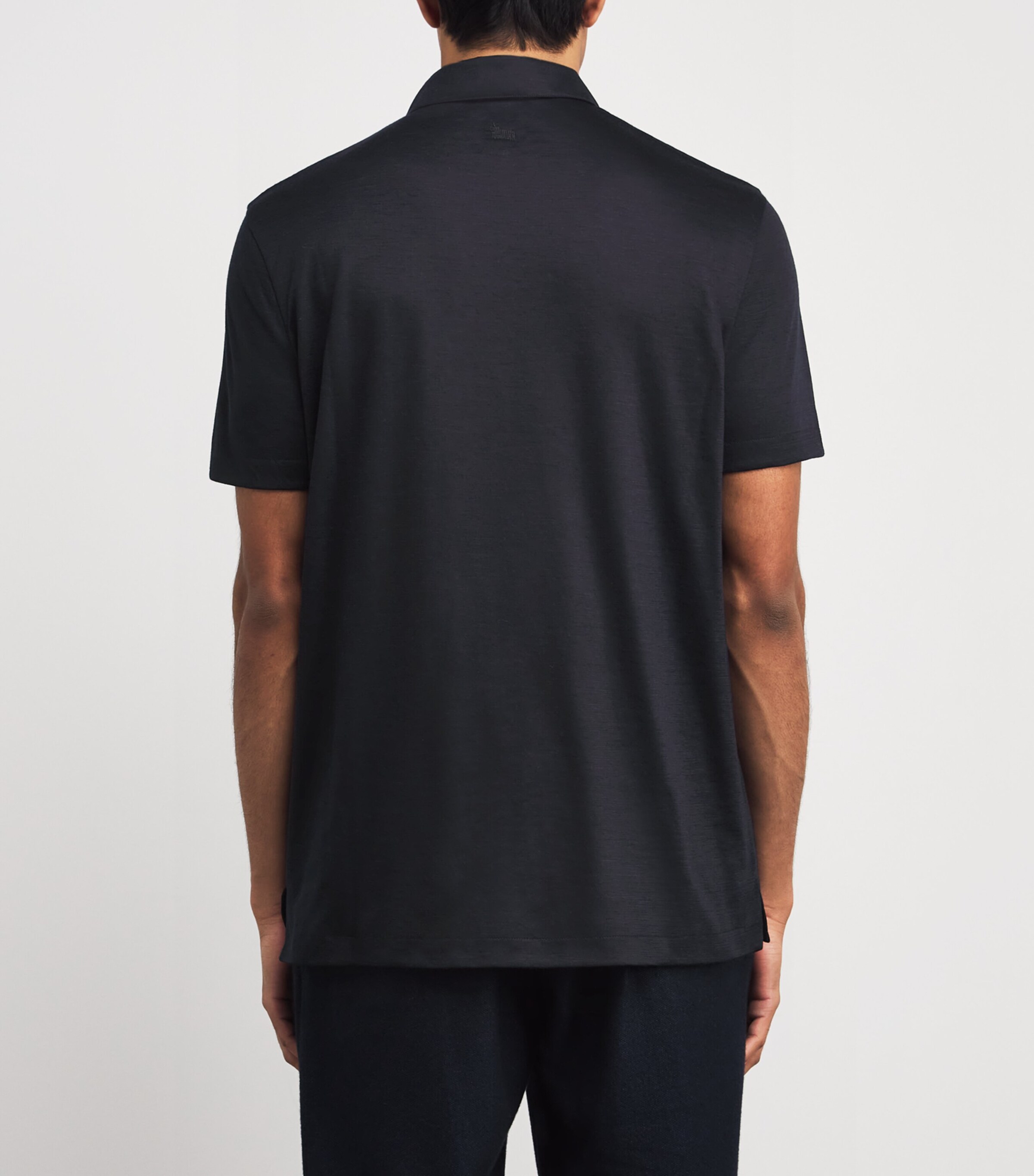 Cashmere Polo Shirt 43009 DARK BLUE Image 4