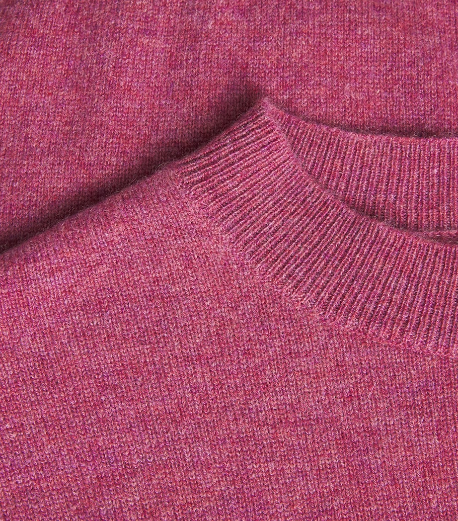 Le Kasha Womens Organic Cashmere Menorca Sweater Raspberry Image 6