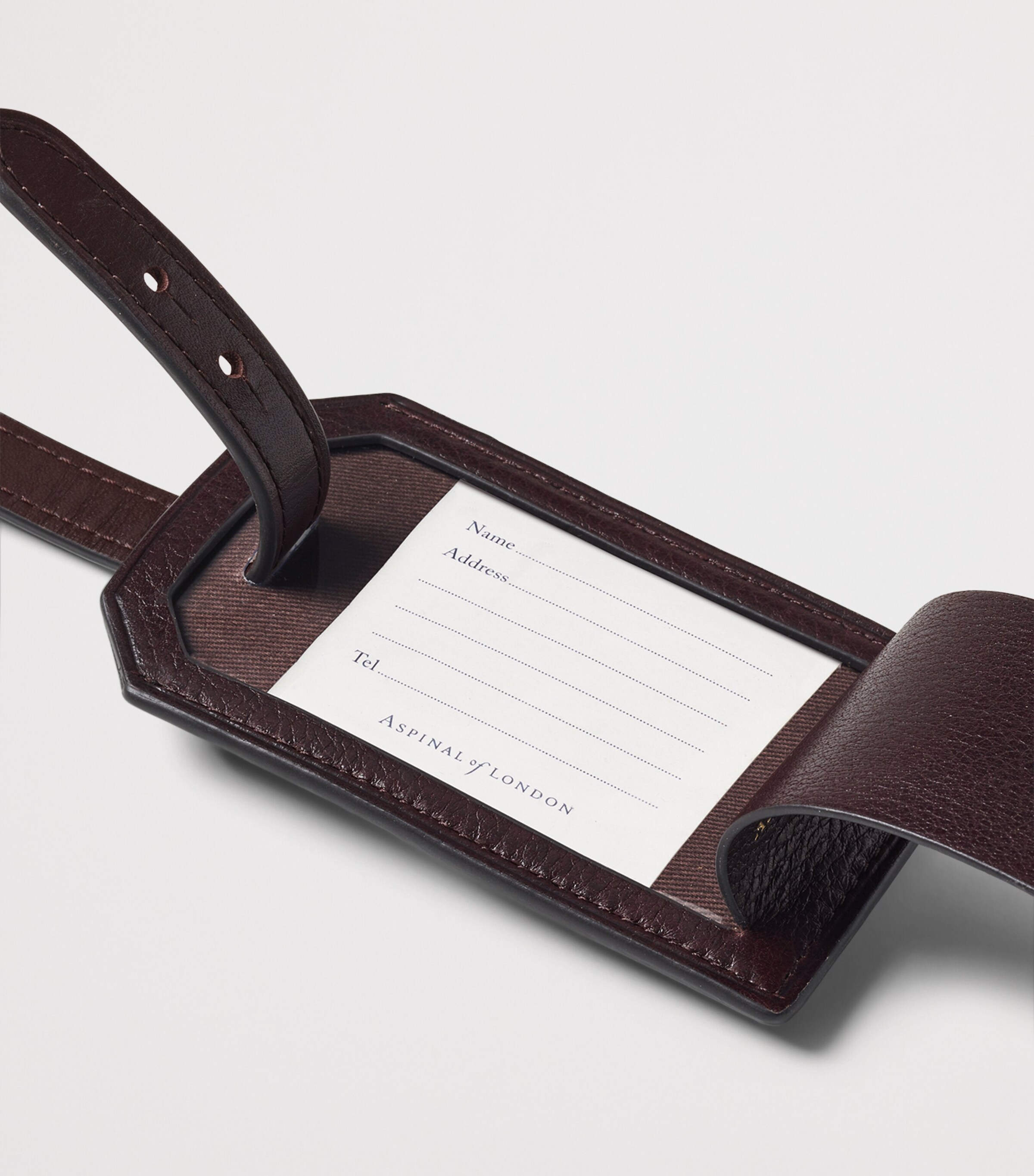 Aspinal Of London Large Leather Luggage Tag — photo 3