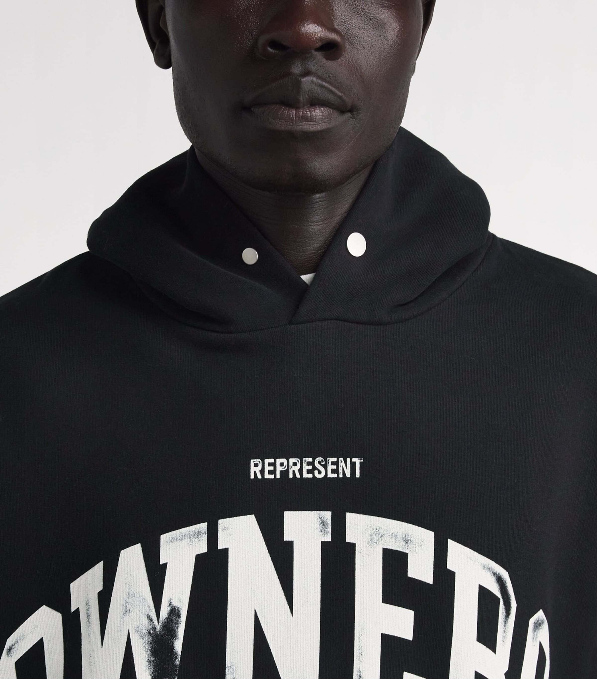 Represent Mens Owners Club Hoodie Jet Black Image 3