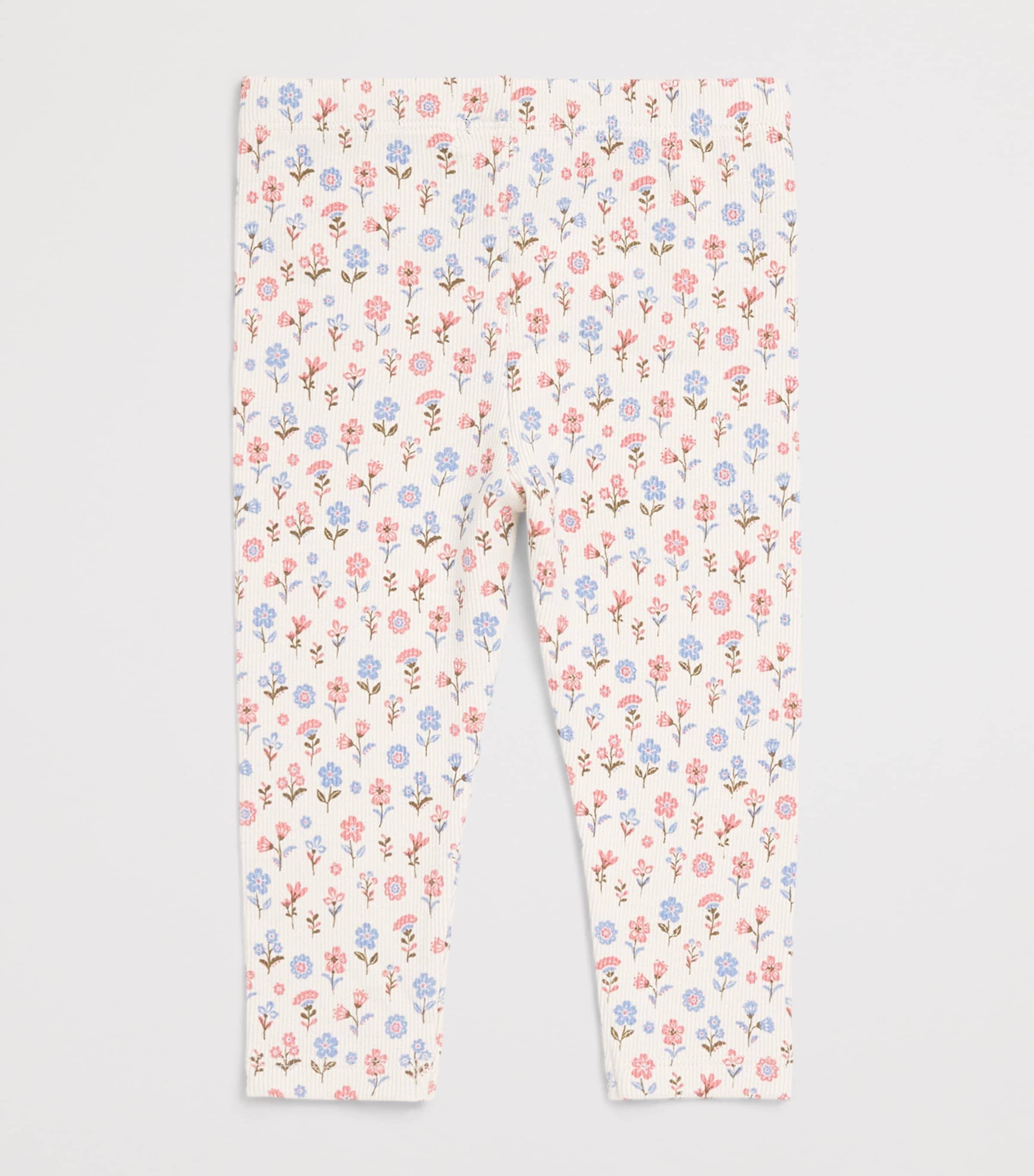 Purebaby Organic Cotton-Blend Ribbed Leggings (0-12 Months) Dahpr Image 2