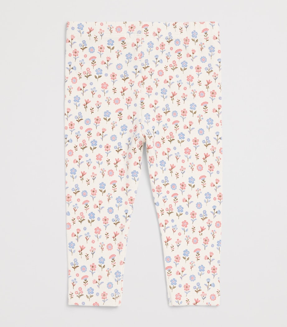 Purebaby Organic Cotton-Blend Ribbed Leggings (0-12 Months) Dahpr Image 2