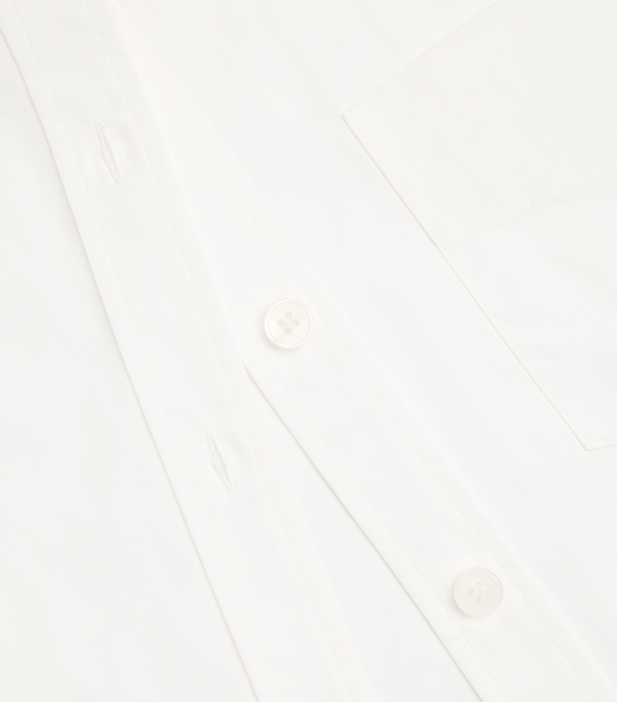 Cotton Oversized Shirt WHITE Image 5