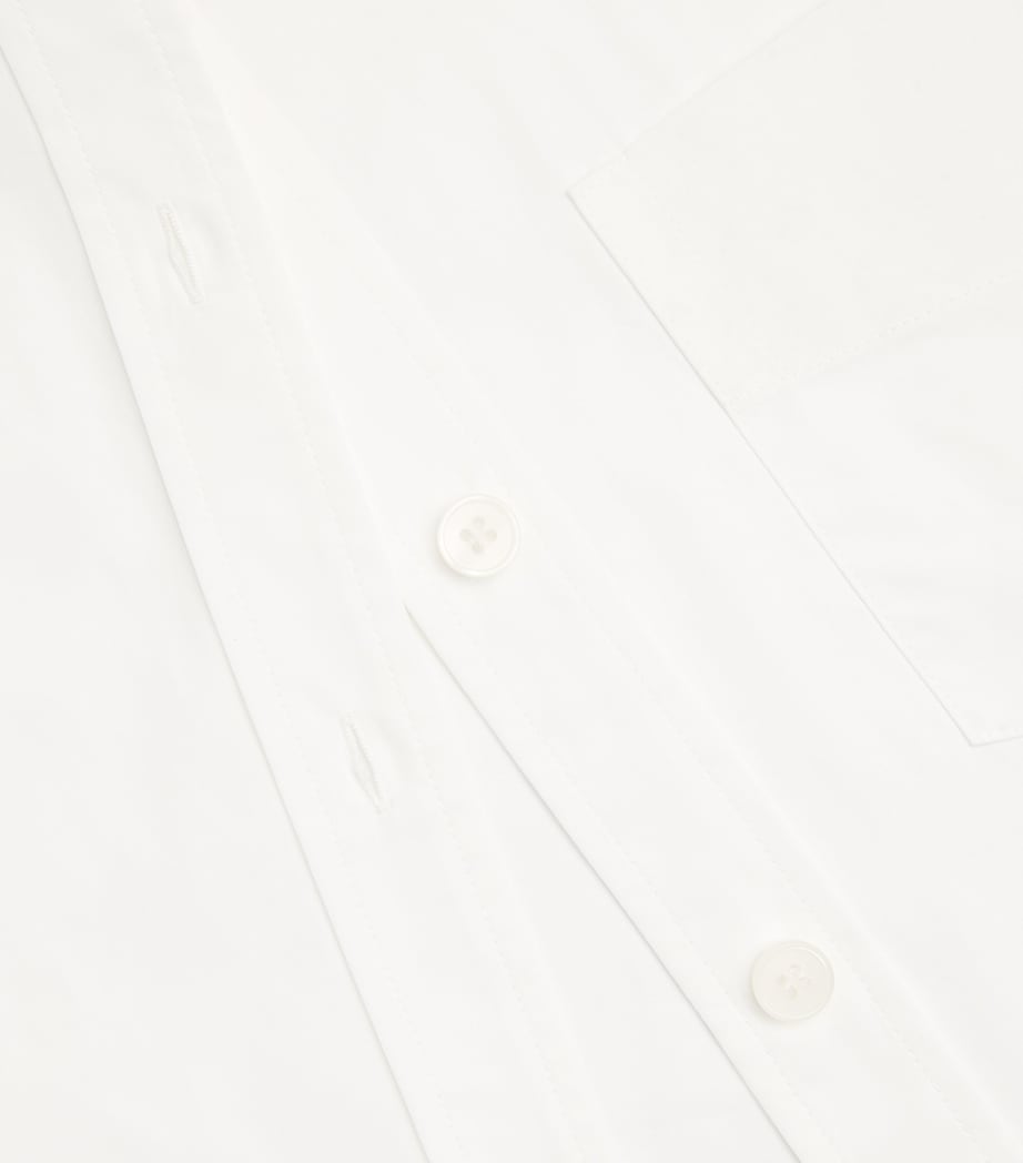 Cotton Oversized Shirt WHITE Image 5