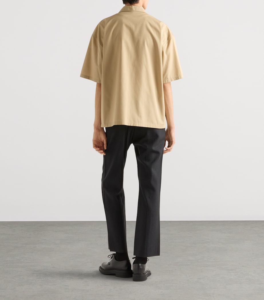 Prada Mens Technical Cotton Short-Sleeve Shirt Image 5