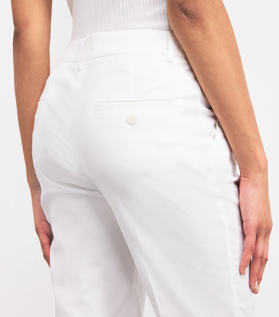 Canvas Straight-Fit Trousers WHITE Image 6