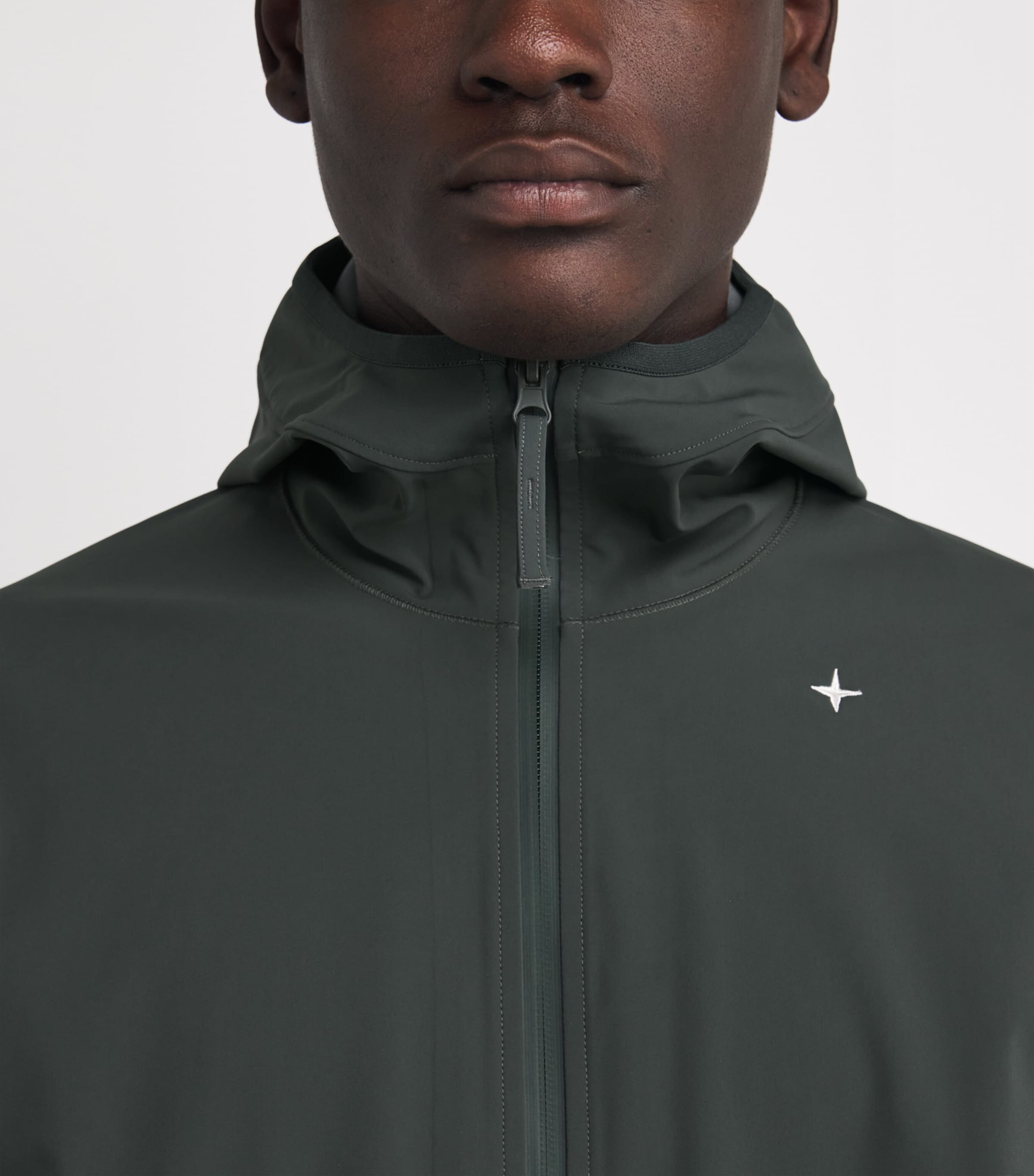 Stretch-Jersey Zip-Up Hoodie V0059 Image 6