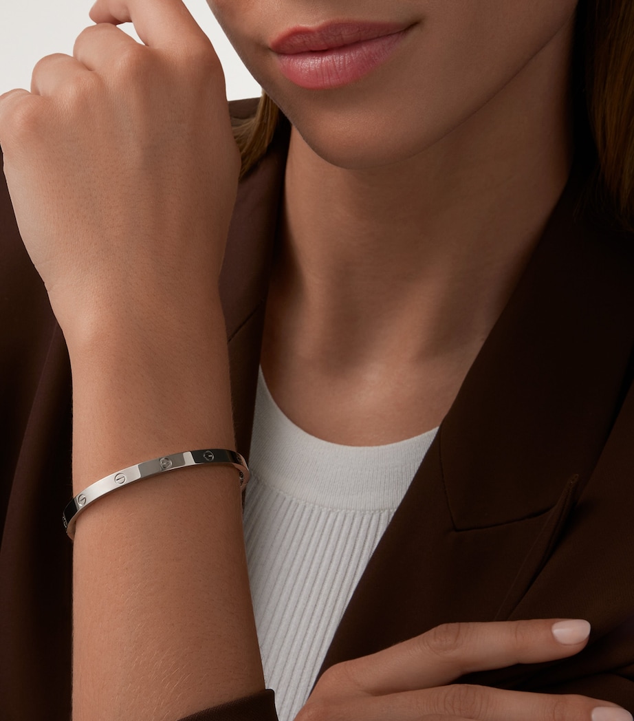 LOVE Medium White Gold Bracelet WHITE GOLD Image 11