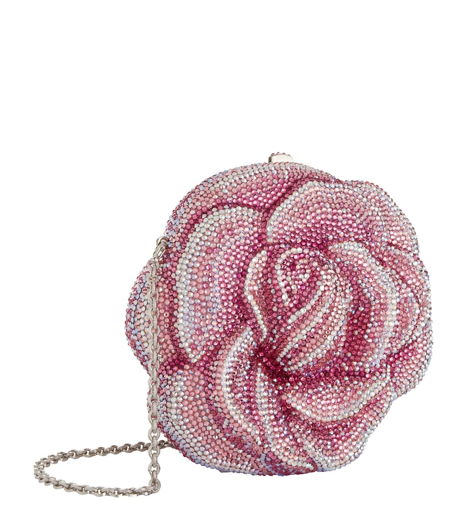 Judith Leiber Rose Romance Clutch Bag Pink Image 3