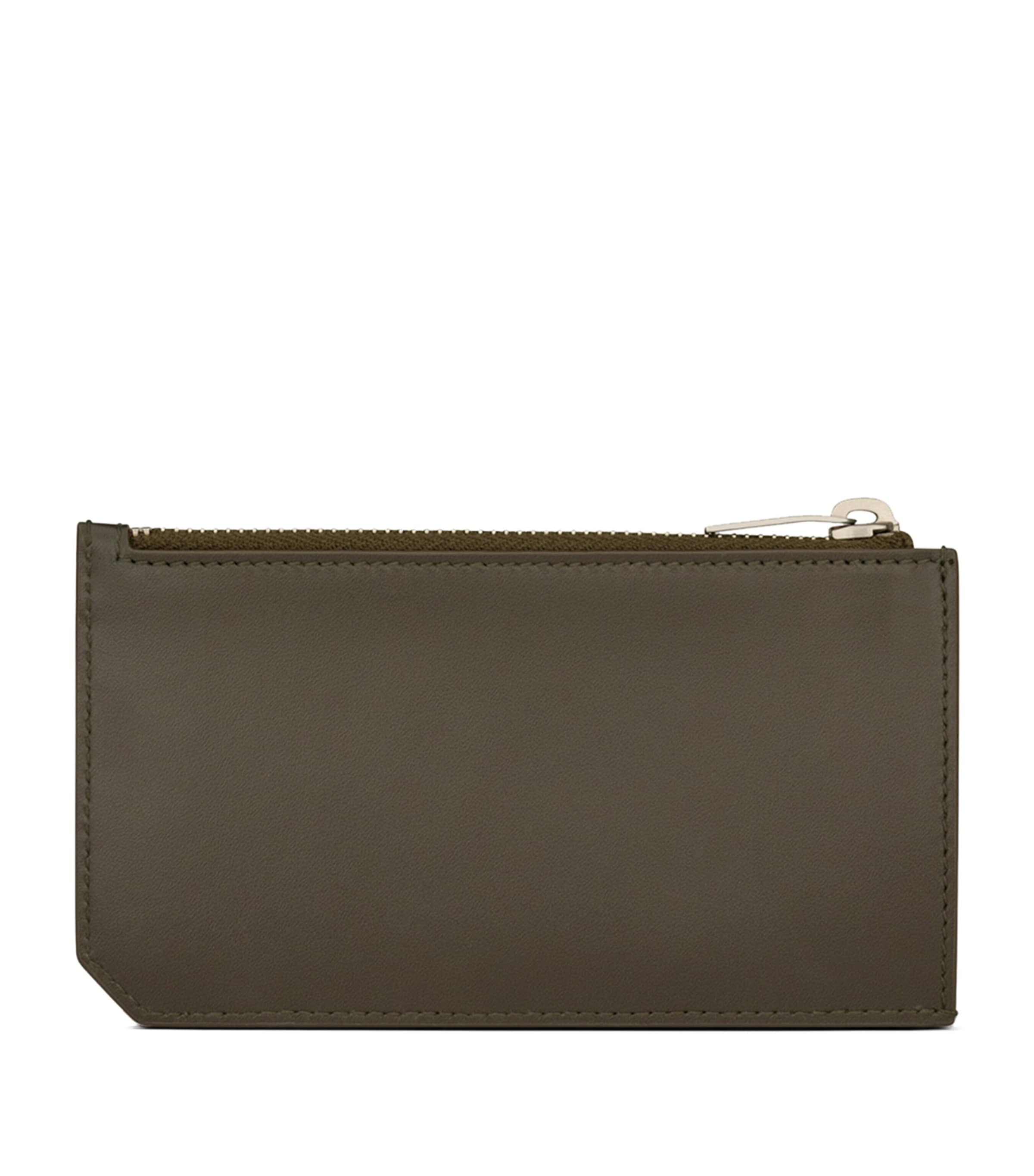 Saint Laurent Leather Zip-Up Card Holder | Men Accessories | Cardholders | Designers | Saint Laurent