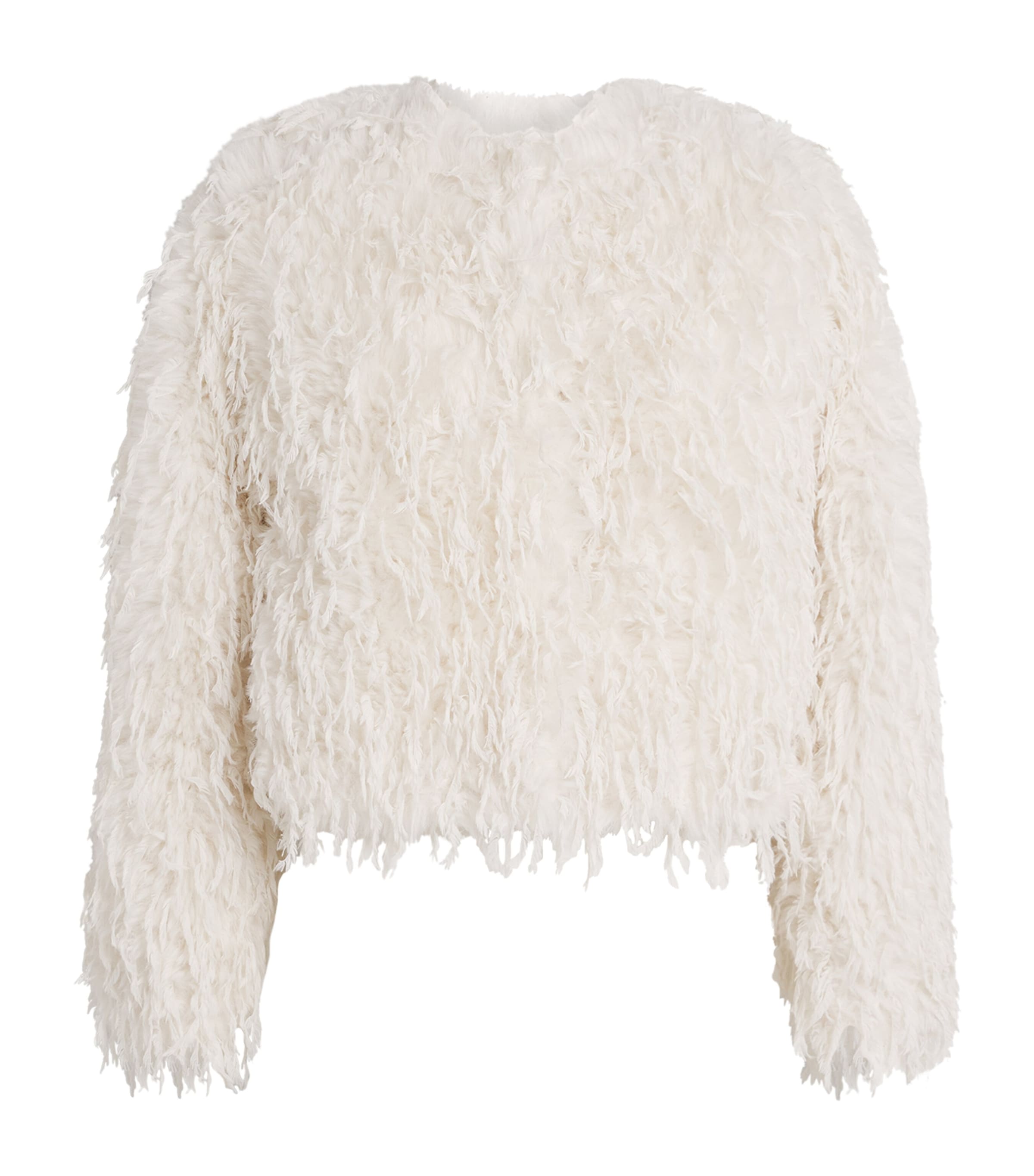 Huishan Zhang Feather Belamy Jacket In White
