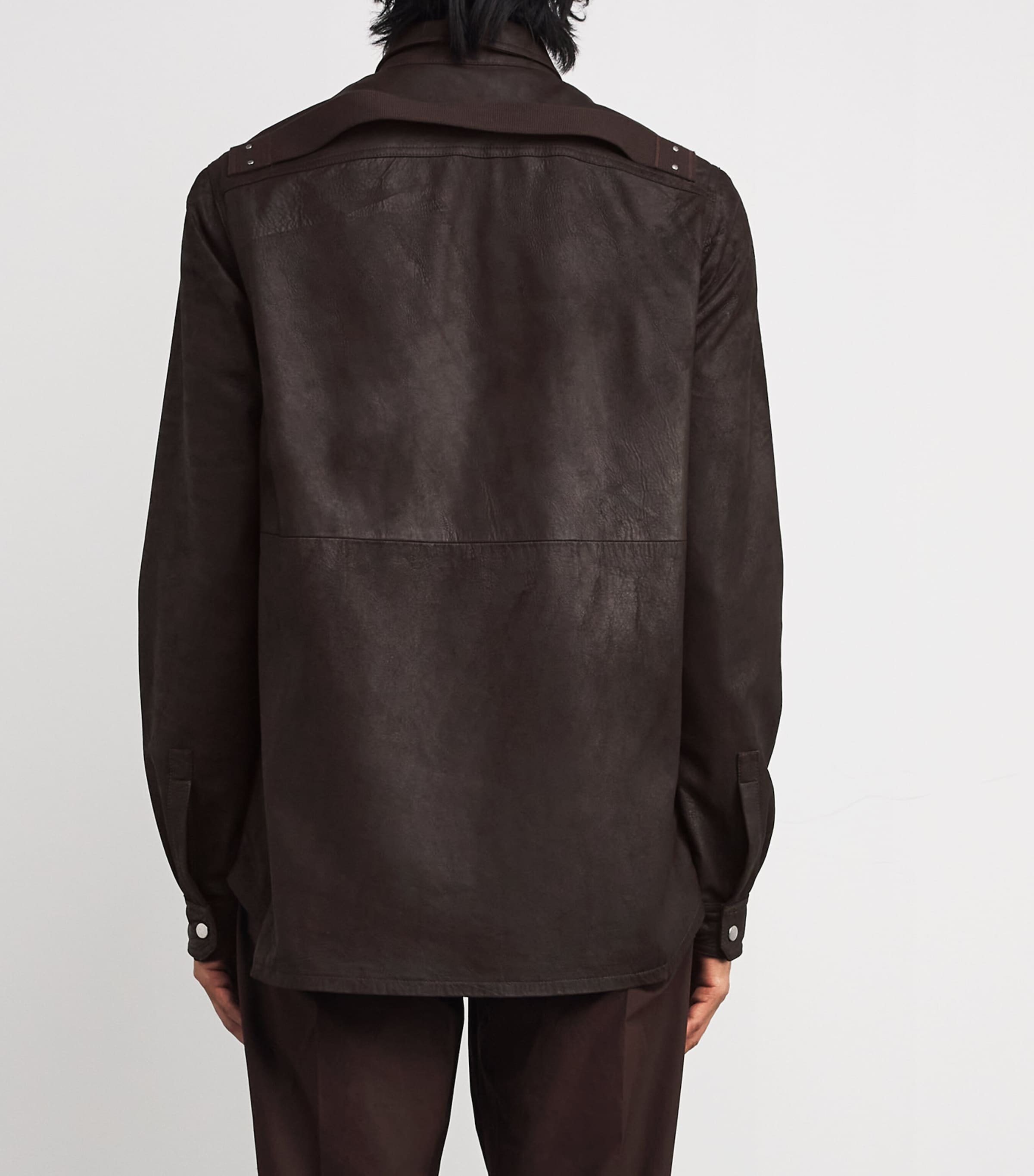 Rick Owens Mens Lambskin Shirt Image 4