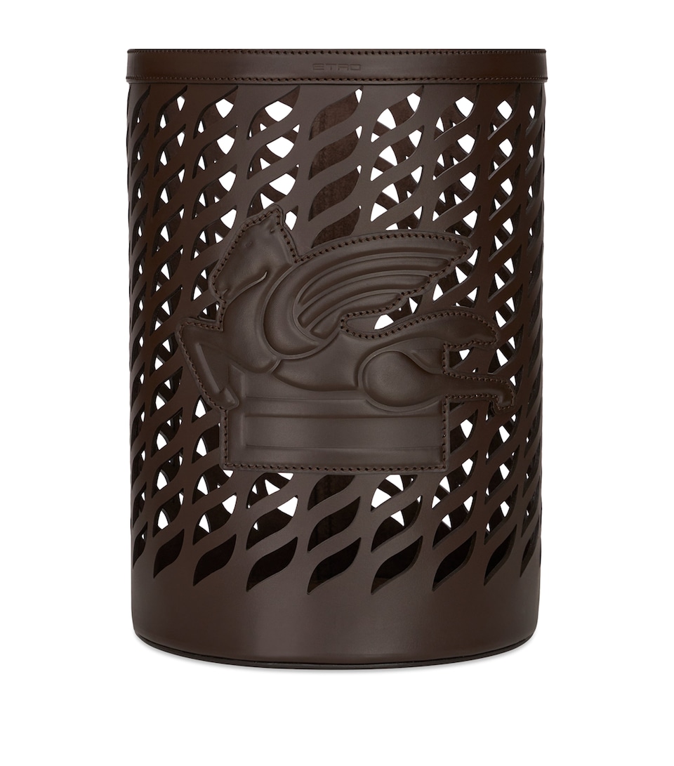 Etro Leather Drill Bin Drk Brwn