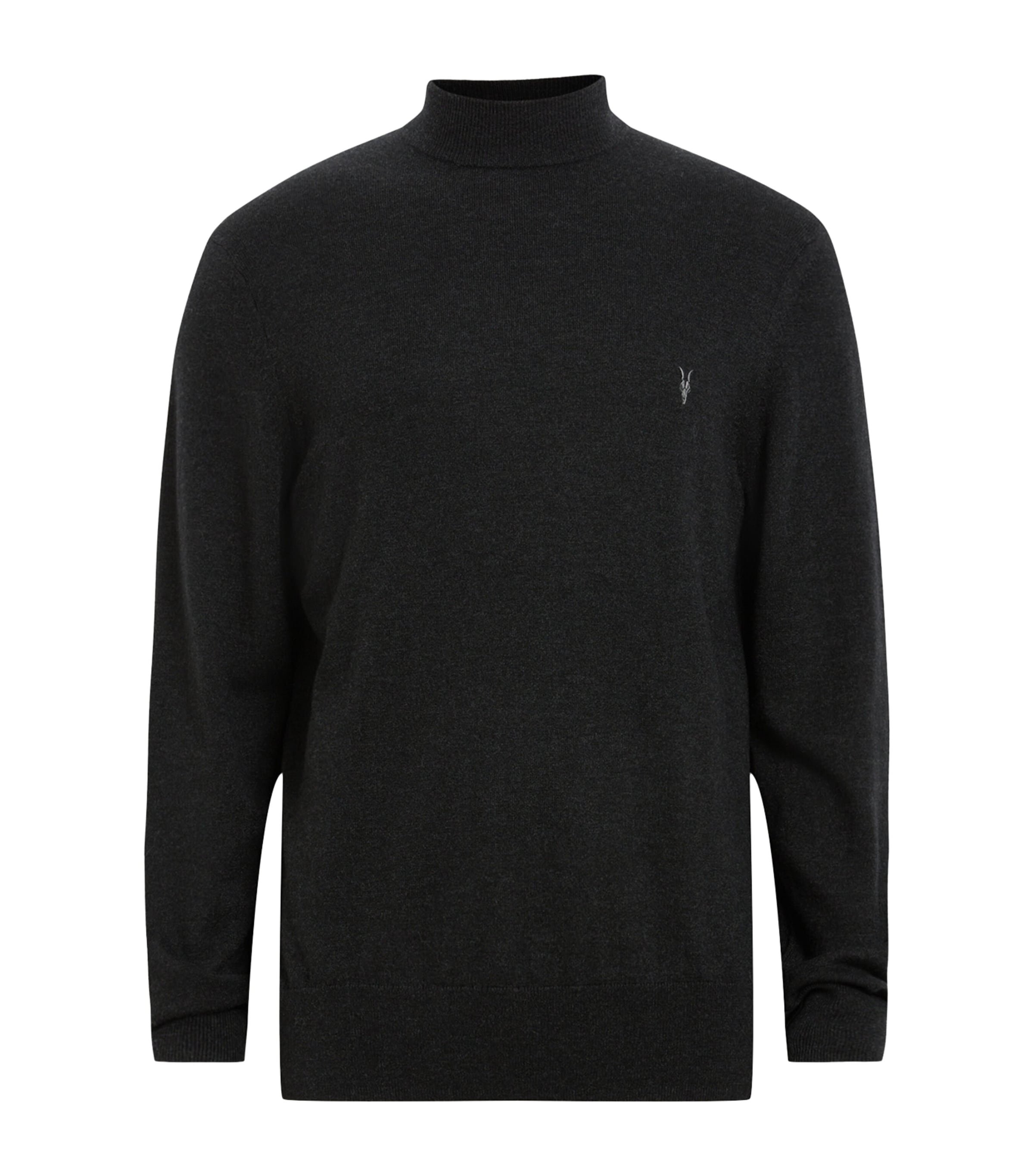 Allsaints Wool-blend Kilburn Sweater In Black