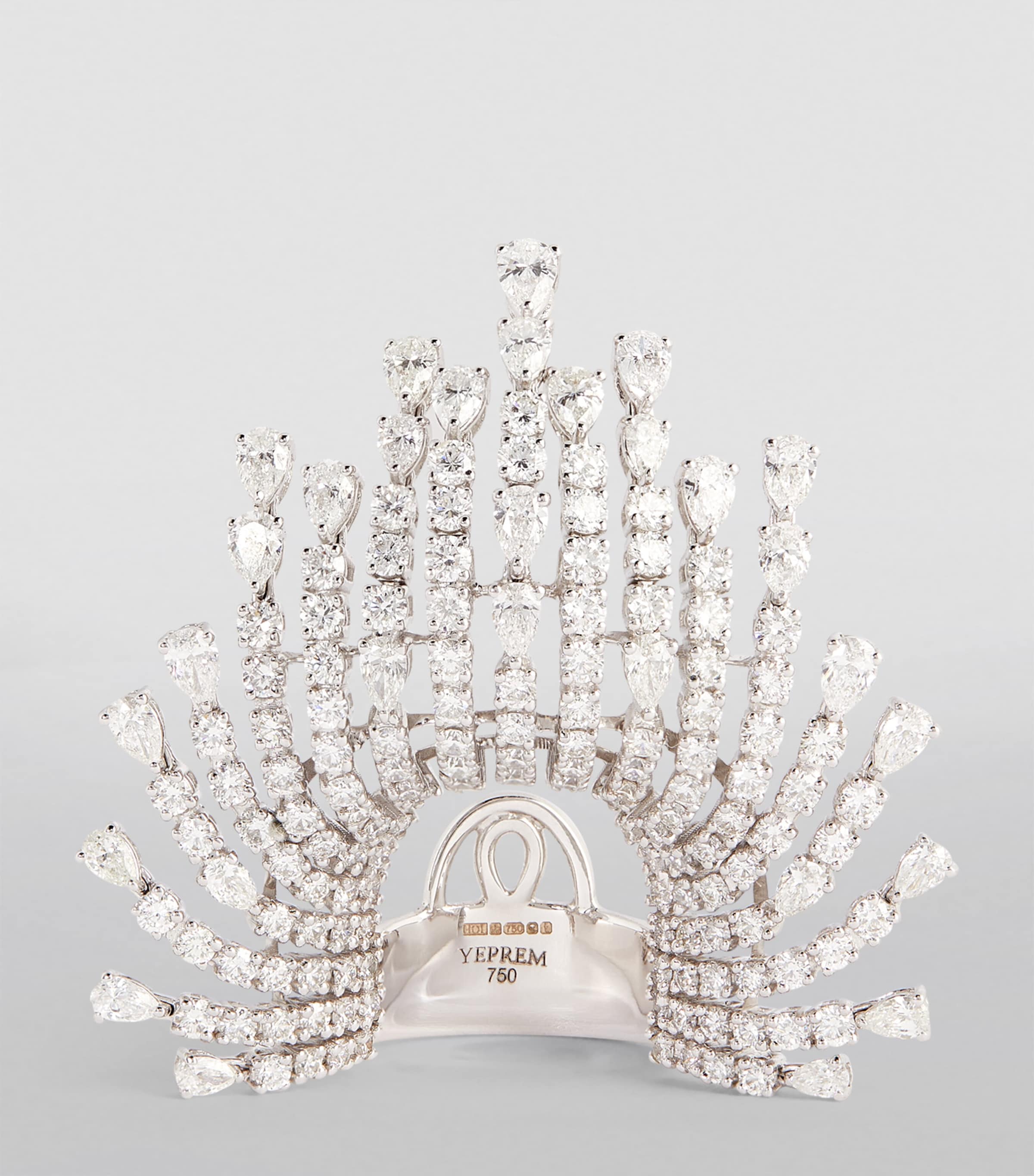 White Gold Diamond Inside Out Ring NO COLOUR Image 3