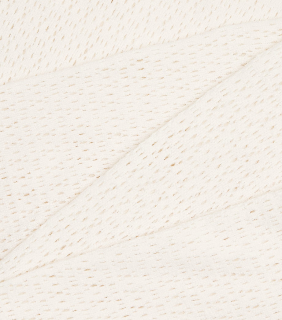 Wolford Womens Daisy Net Midi Skirt Buttercrea Image 6