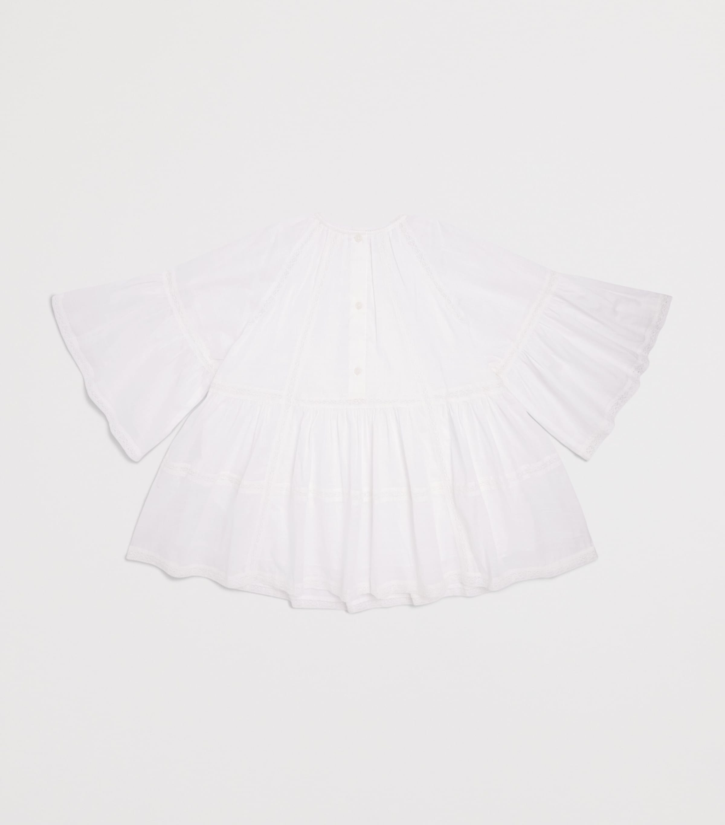 Zimmermann Kids Cotton Lace-Detail Dress (2-12 Years) Ivory Image 2