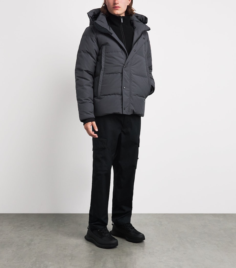 Canada Goose Mens Wyndham Parka Jacket Granite Grey Image 2