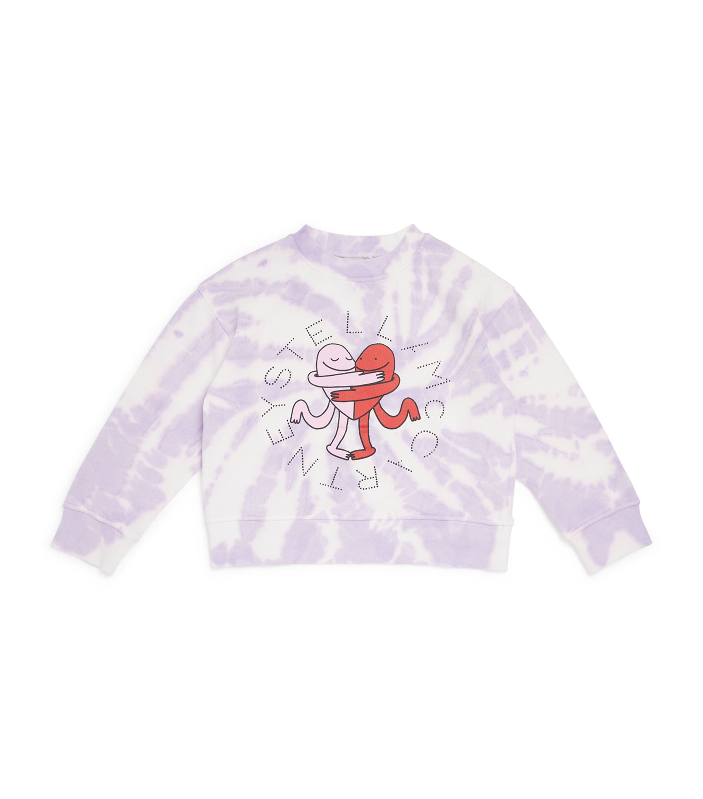Stella Mccartney Organic Cotton Earth Friends Sweatshirt In Purple