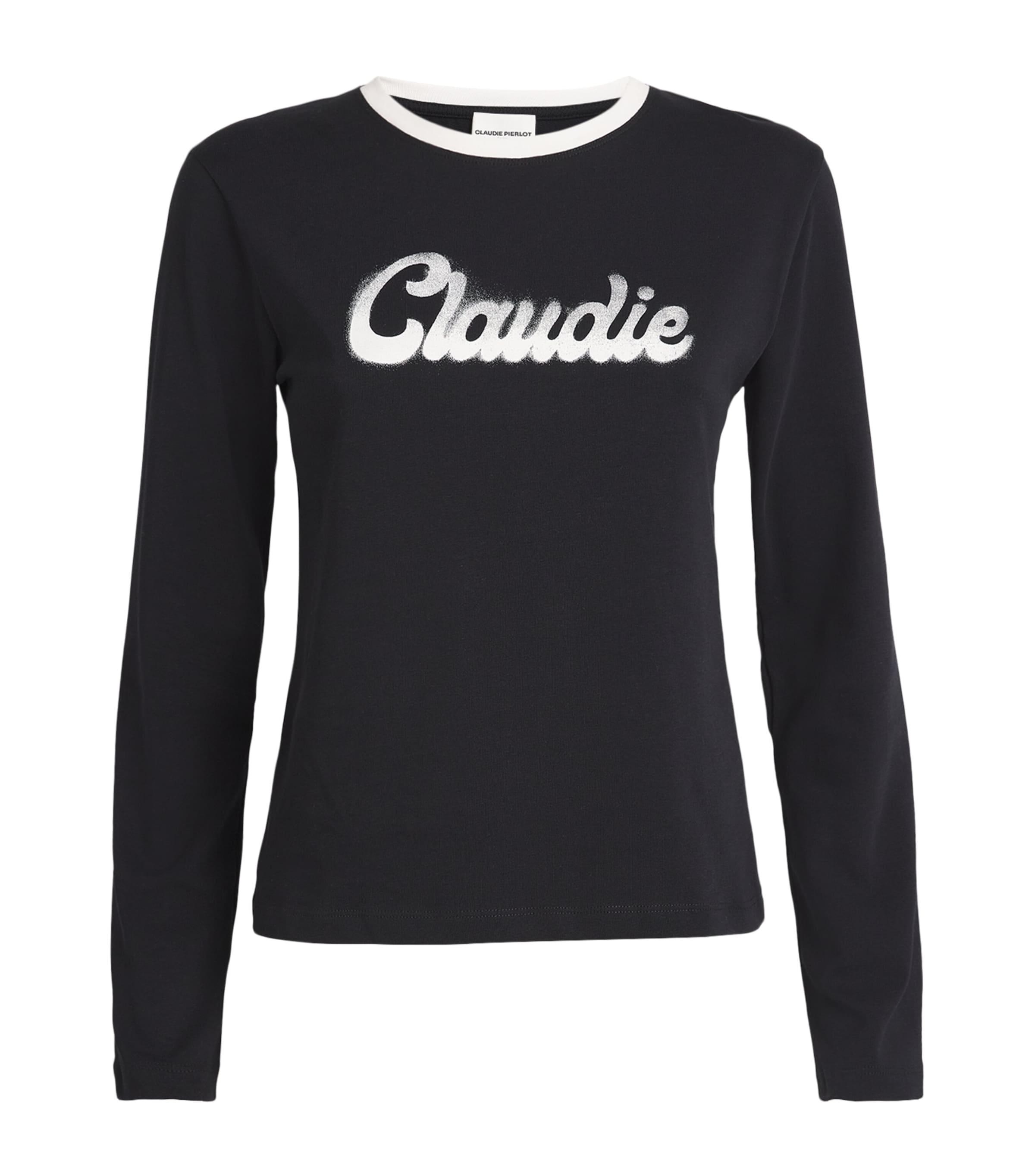 Claudie Pierlot Logo T-shirt In Blue