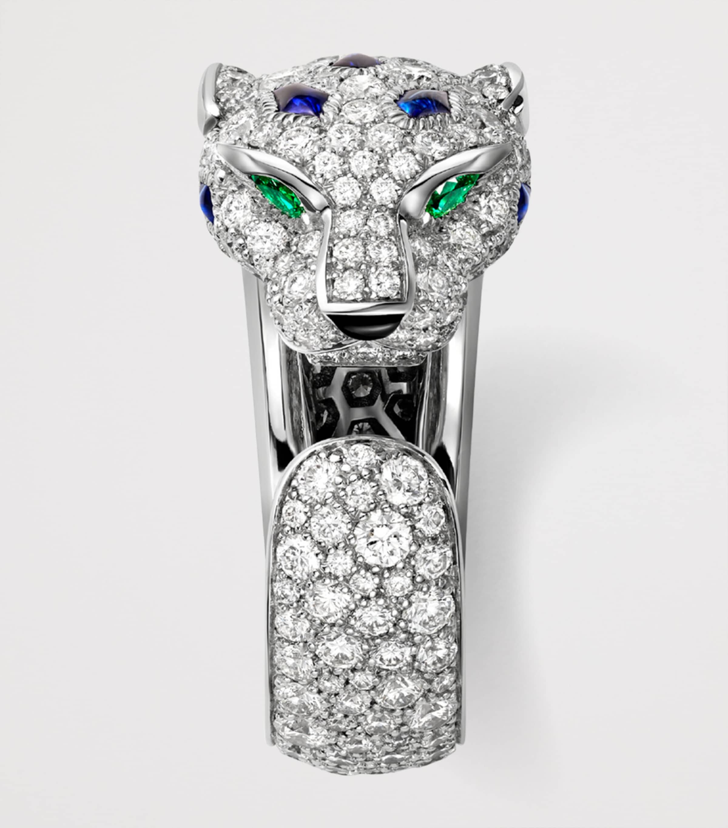 White Gold and Gemstones Panthère de Cartier Ring WHITE GOLD Image 5