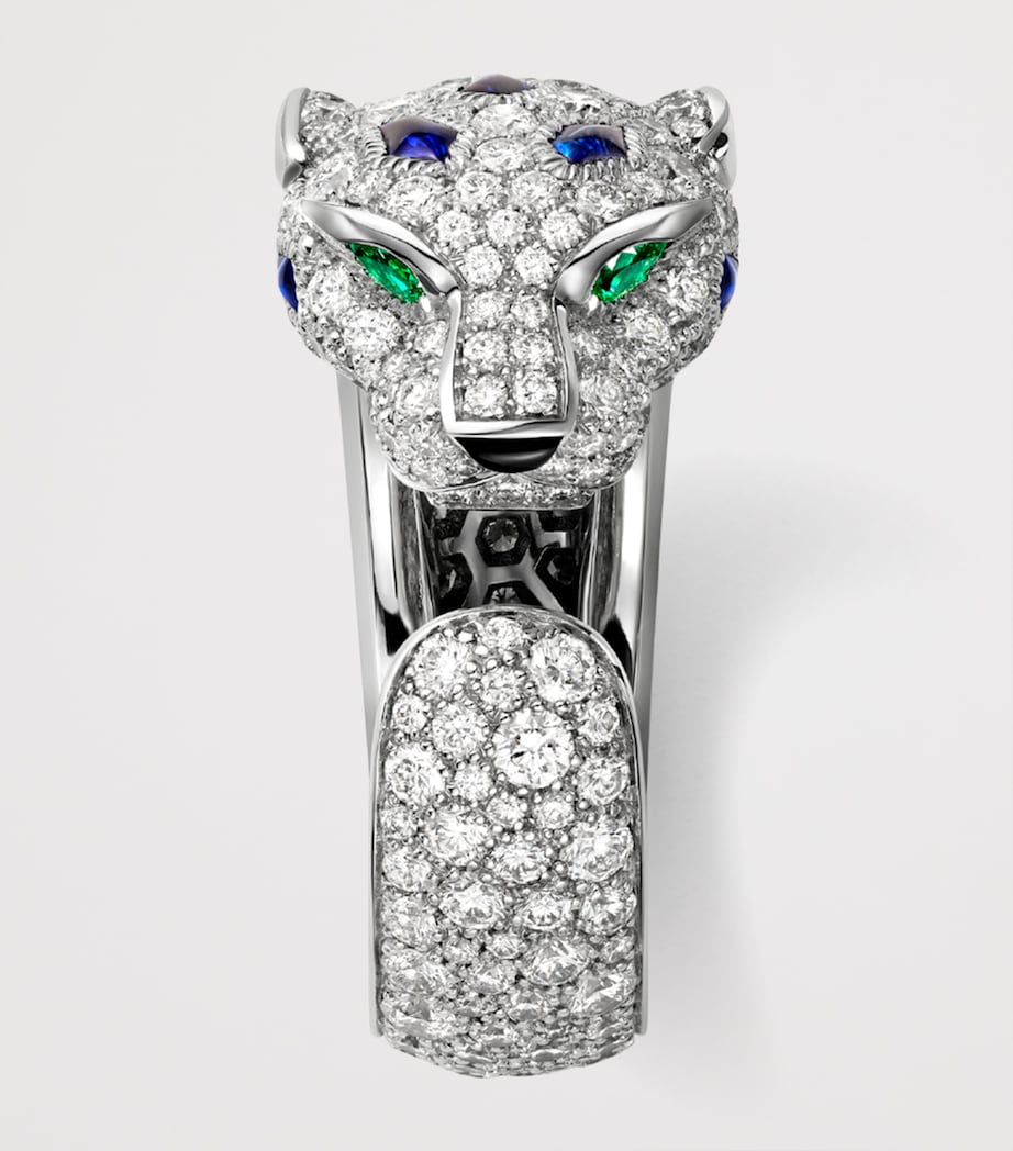 White Gold and Gemstones Panthère de Cartier Ring WHITE GOLD Image 5