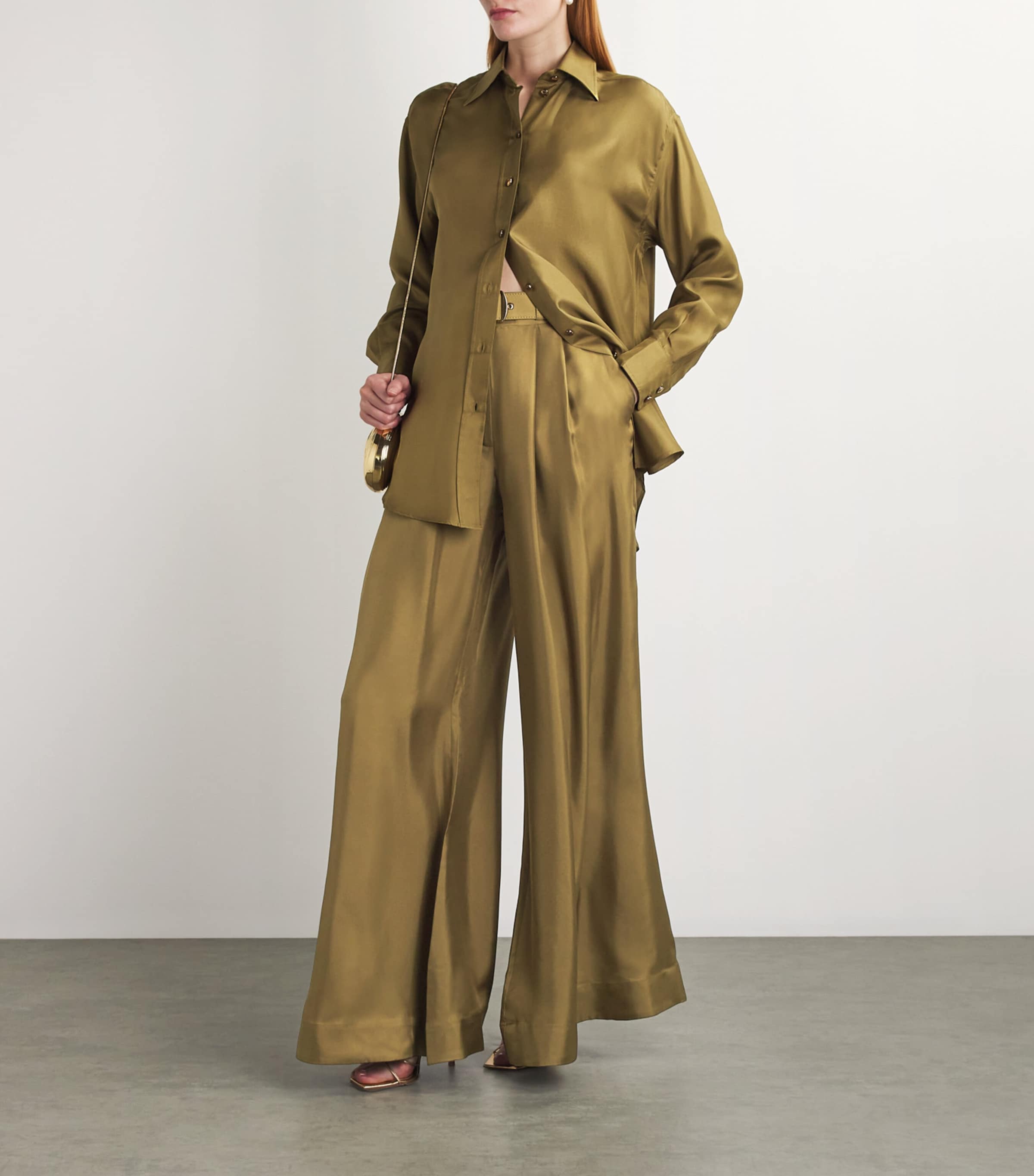 Silk Crush Shirt OLVOLIVE Image 2