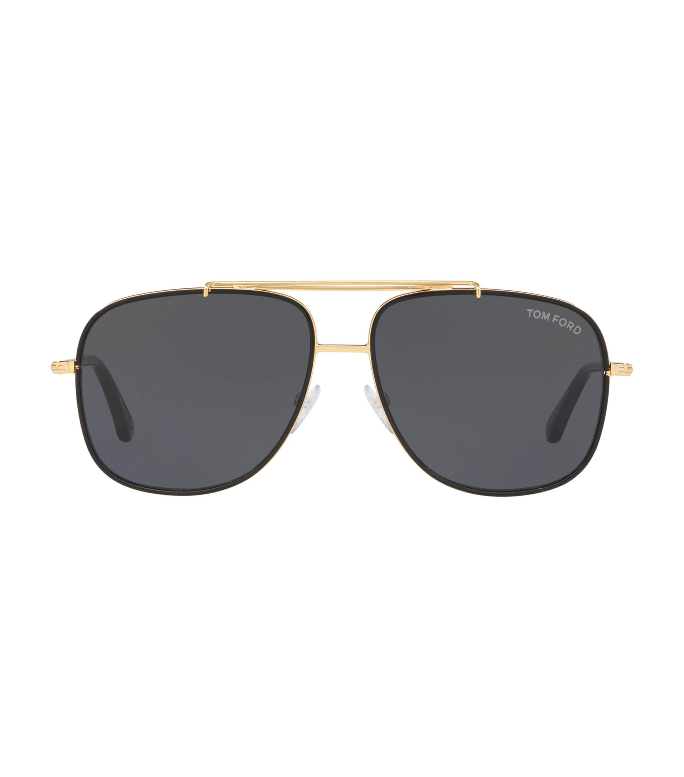 TOM FORD Metal Benton Square Sunglasses Gold Image 1