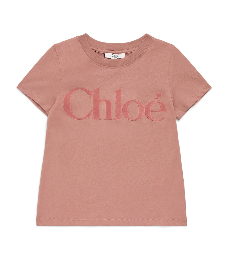 Organic Cotton Logo T-Shirt (14 Years) CEDAR WOOD Image 1