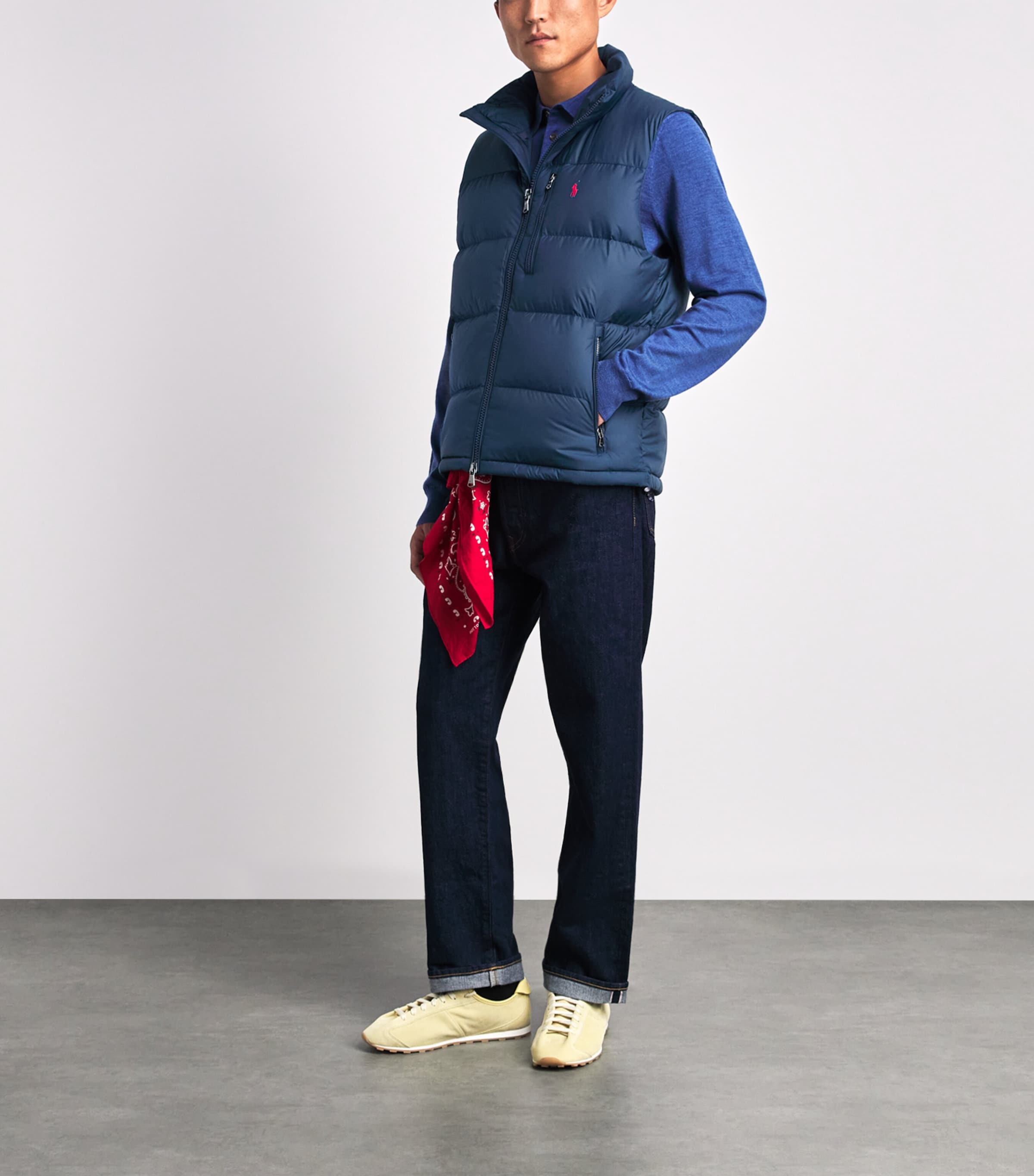 Polo Ralph Lauren Navy Gorham Down Gilet | Harrods US