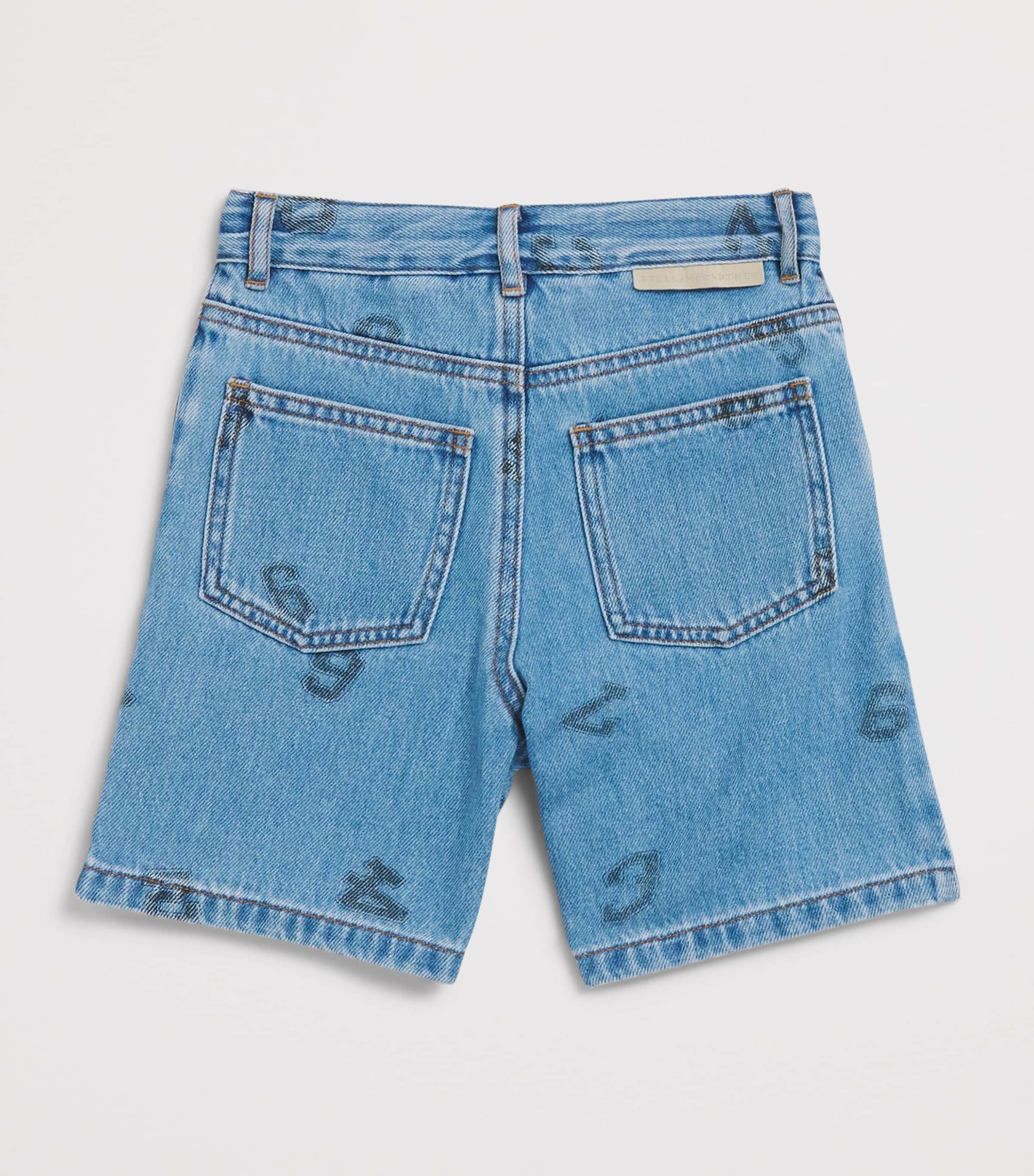 Stella McCartney Kids Numbers Print Denim Shorts (3-14 Years) Image 2