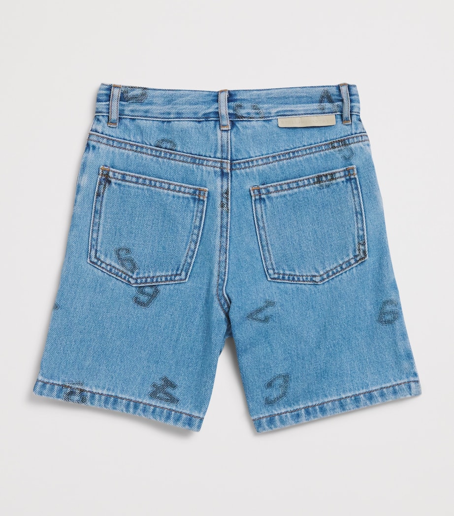 Stella McCartney Kids Numbers Print Denim Shorts (3-14 Years) Image 2