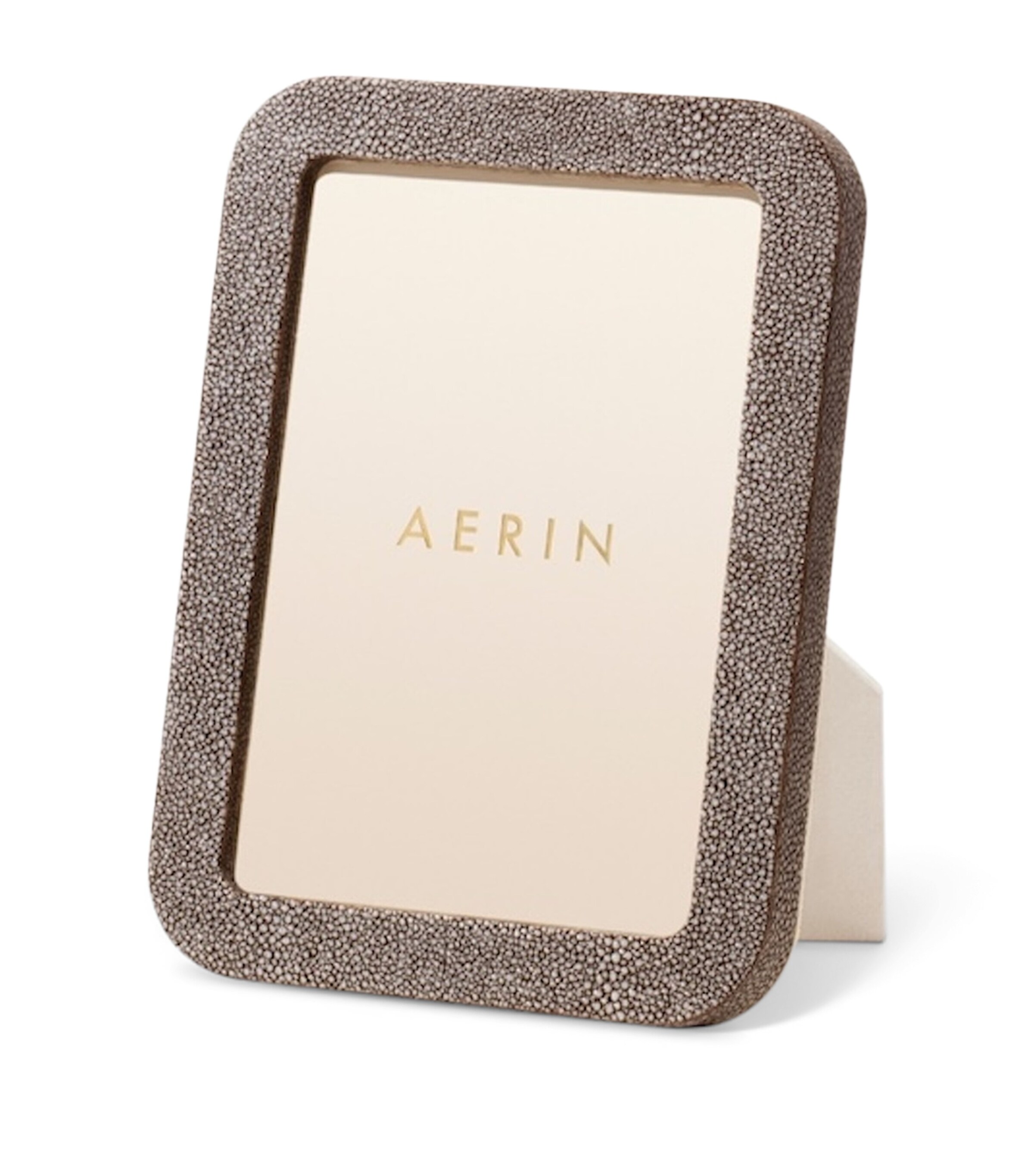 Aerin Shagreen Modern Photo Frame (5" x 7") Chocolate Image 2
