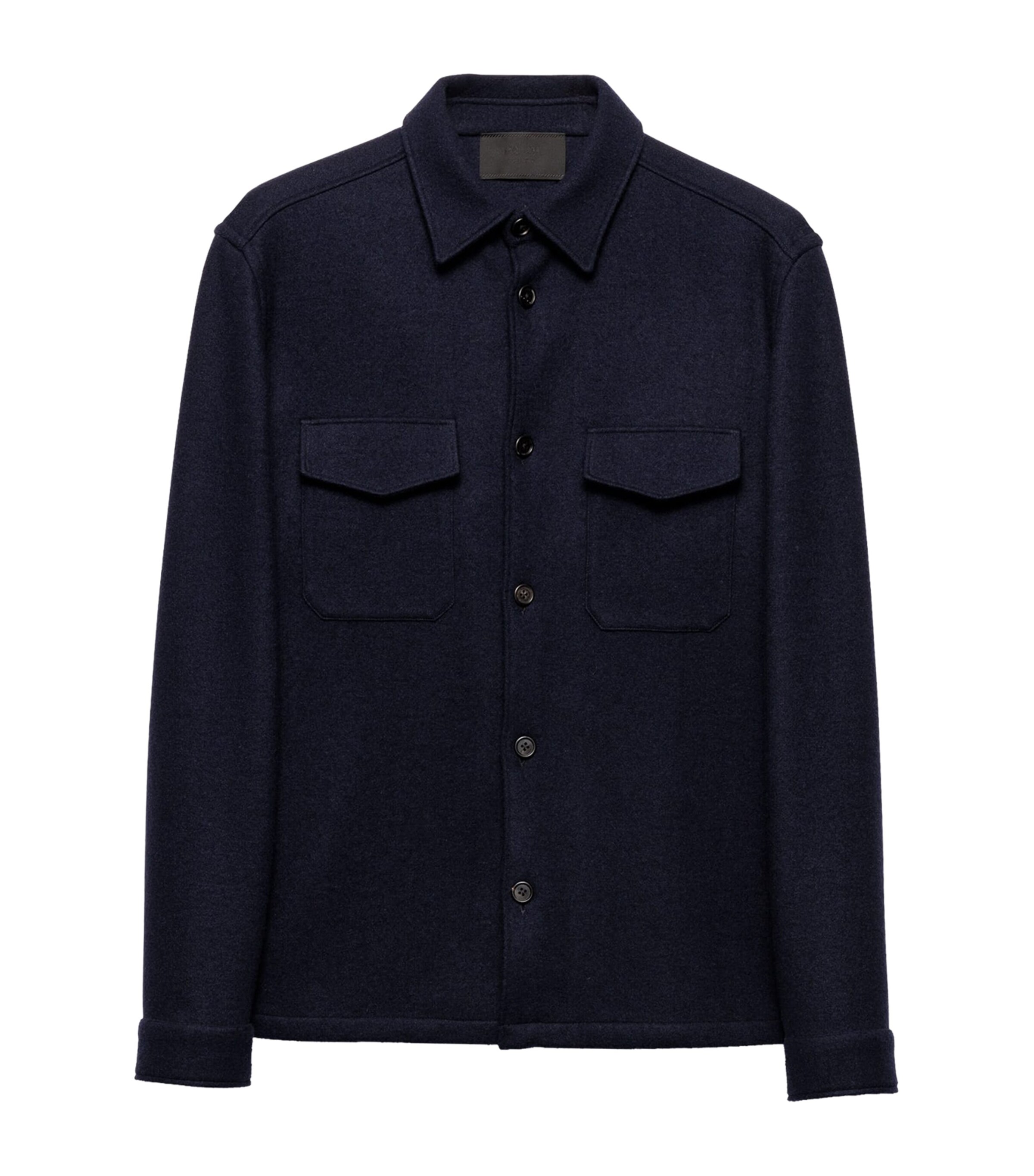 Prada Midnight Blue Wool Bled Shirt