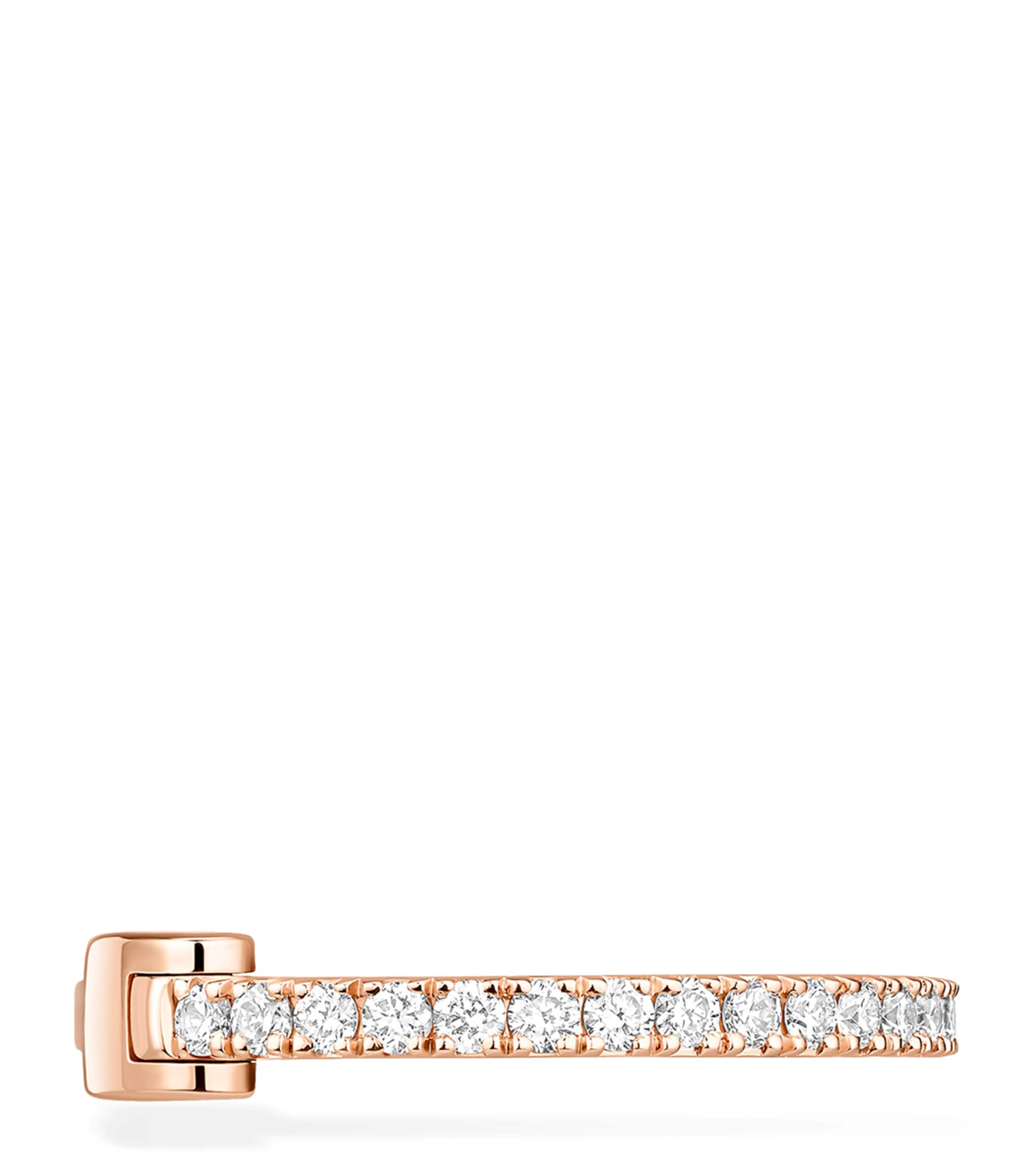 Messika Gatsby Pink Gold and Diamond Ear Cuff (0.14ct) Pink Gold Image 1