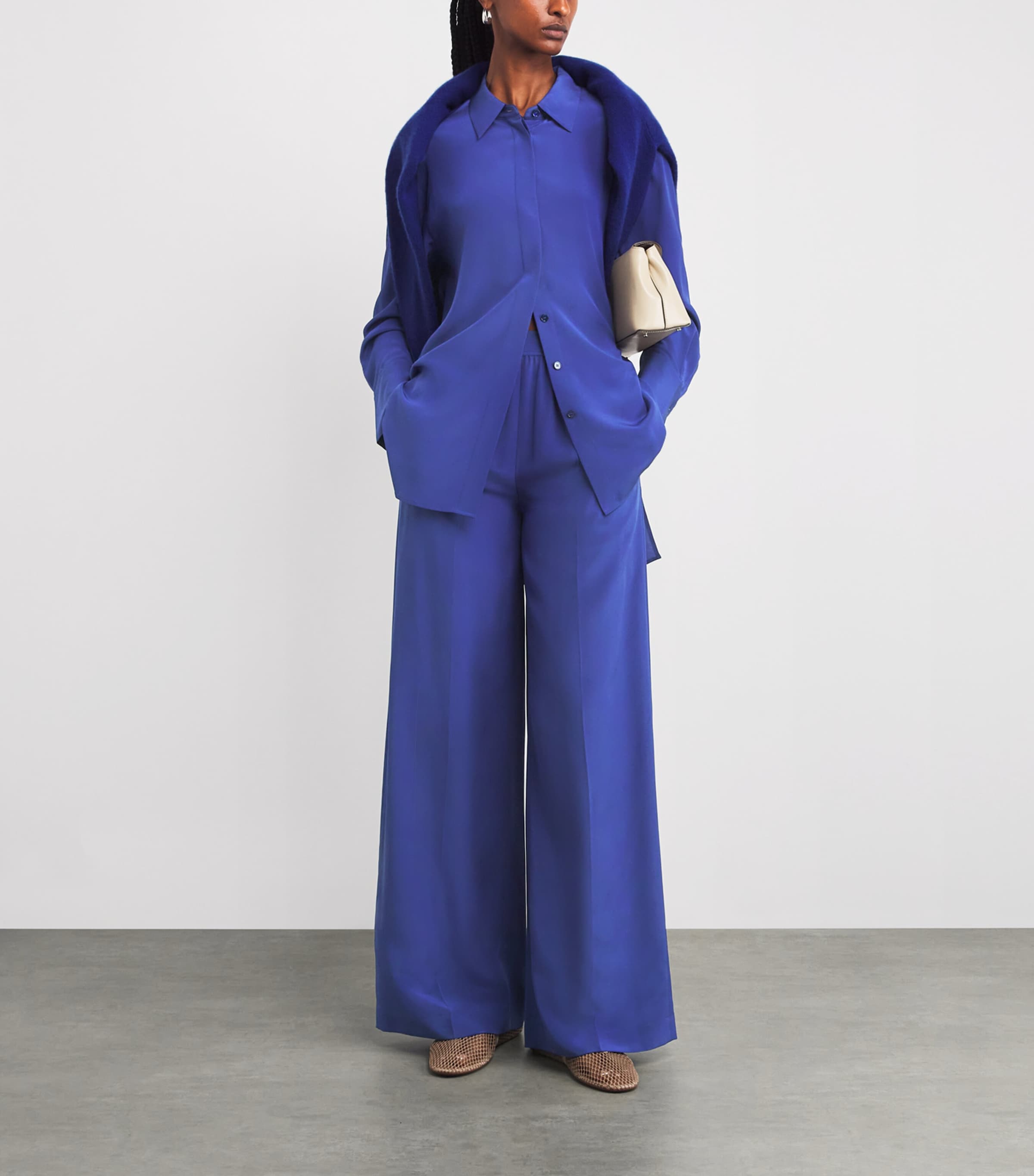 Silk Bold Blouse COBALT Image 2