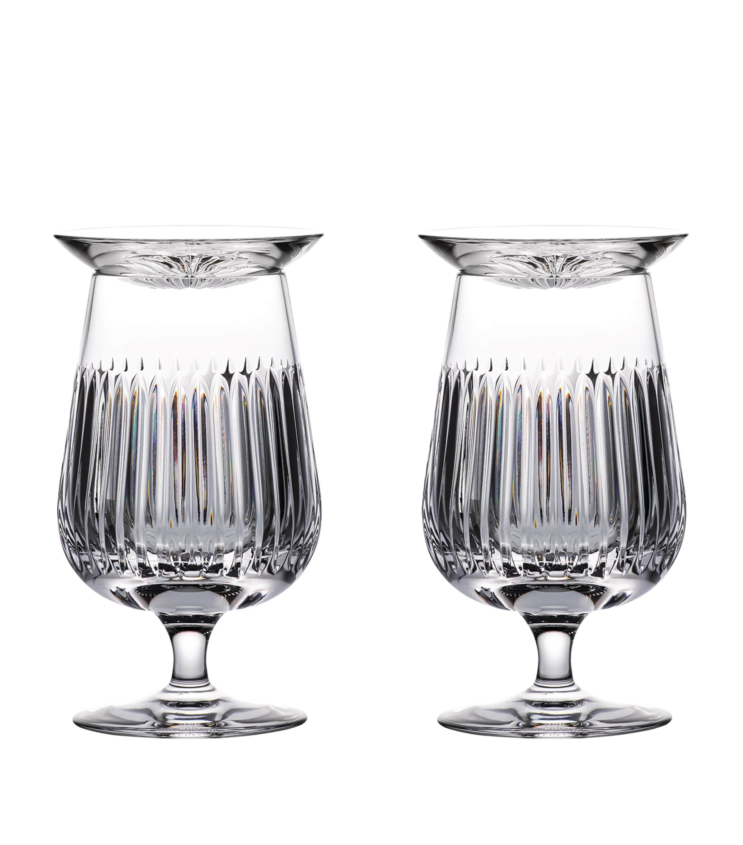 Waterford Set of 2 Aras Snifter Glasses with Caps (250ml) Clear Image 1