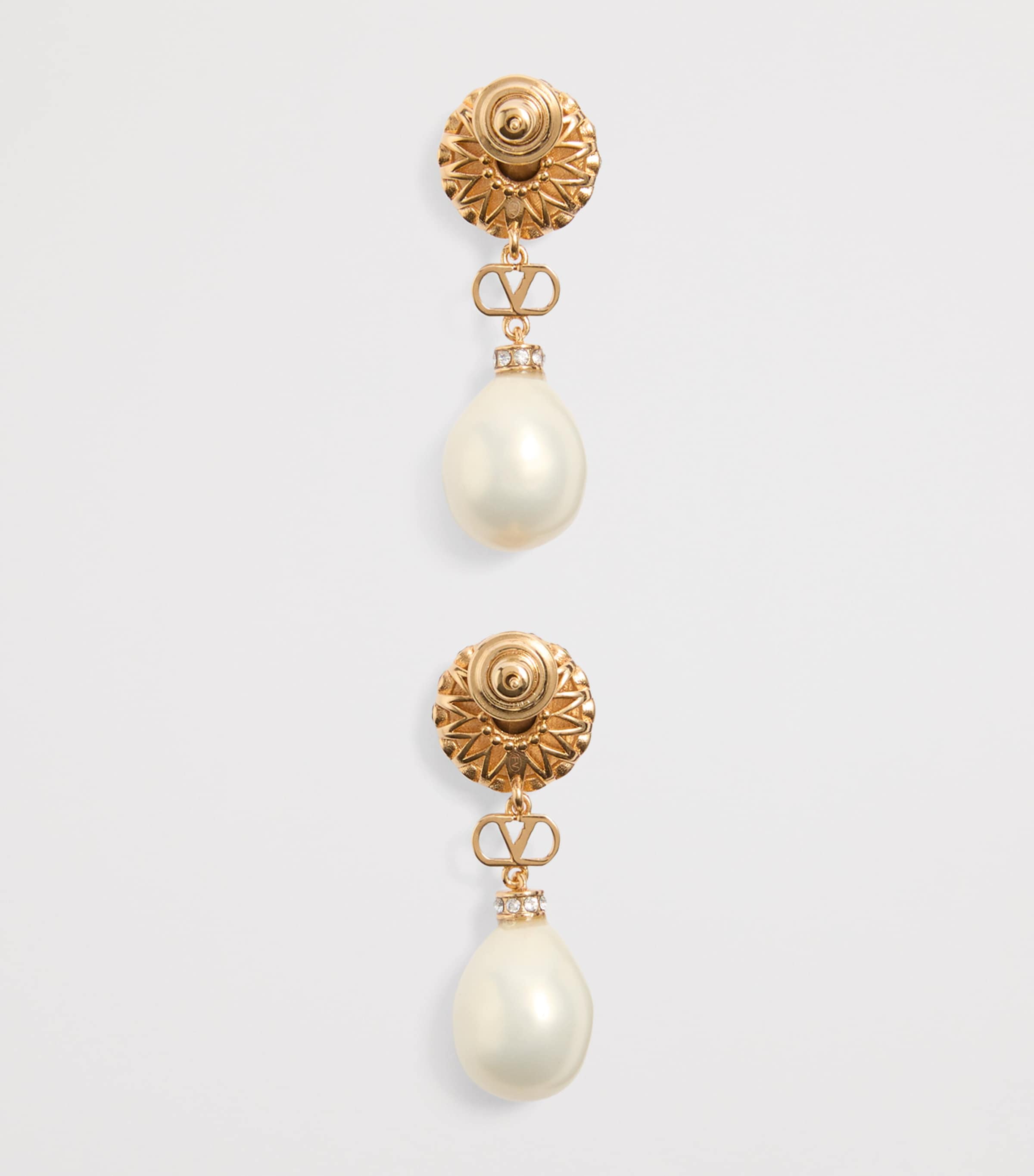 VLogo Signature Pearl Earrings RFR Image 4