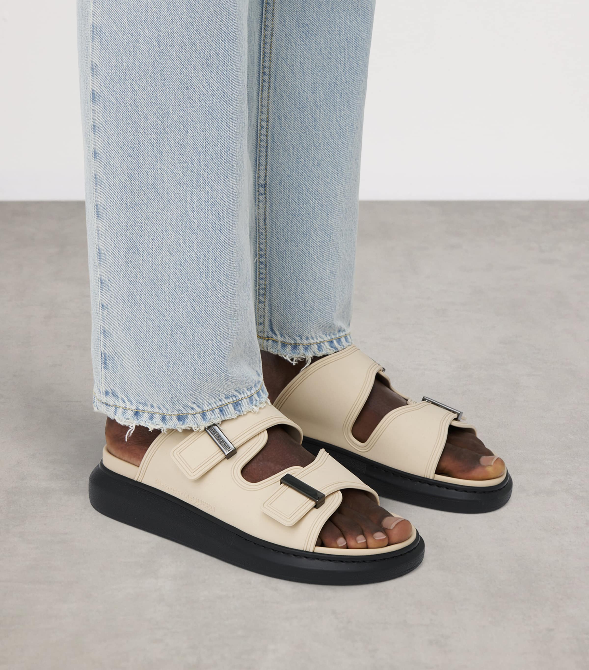 McQueen Oversized Hybrid Sandals | Harrods US