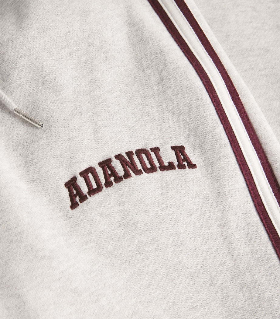 Organic Cotton-Blend Varsity Sweatpants LGM/DK CHERRY Image 5