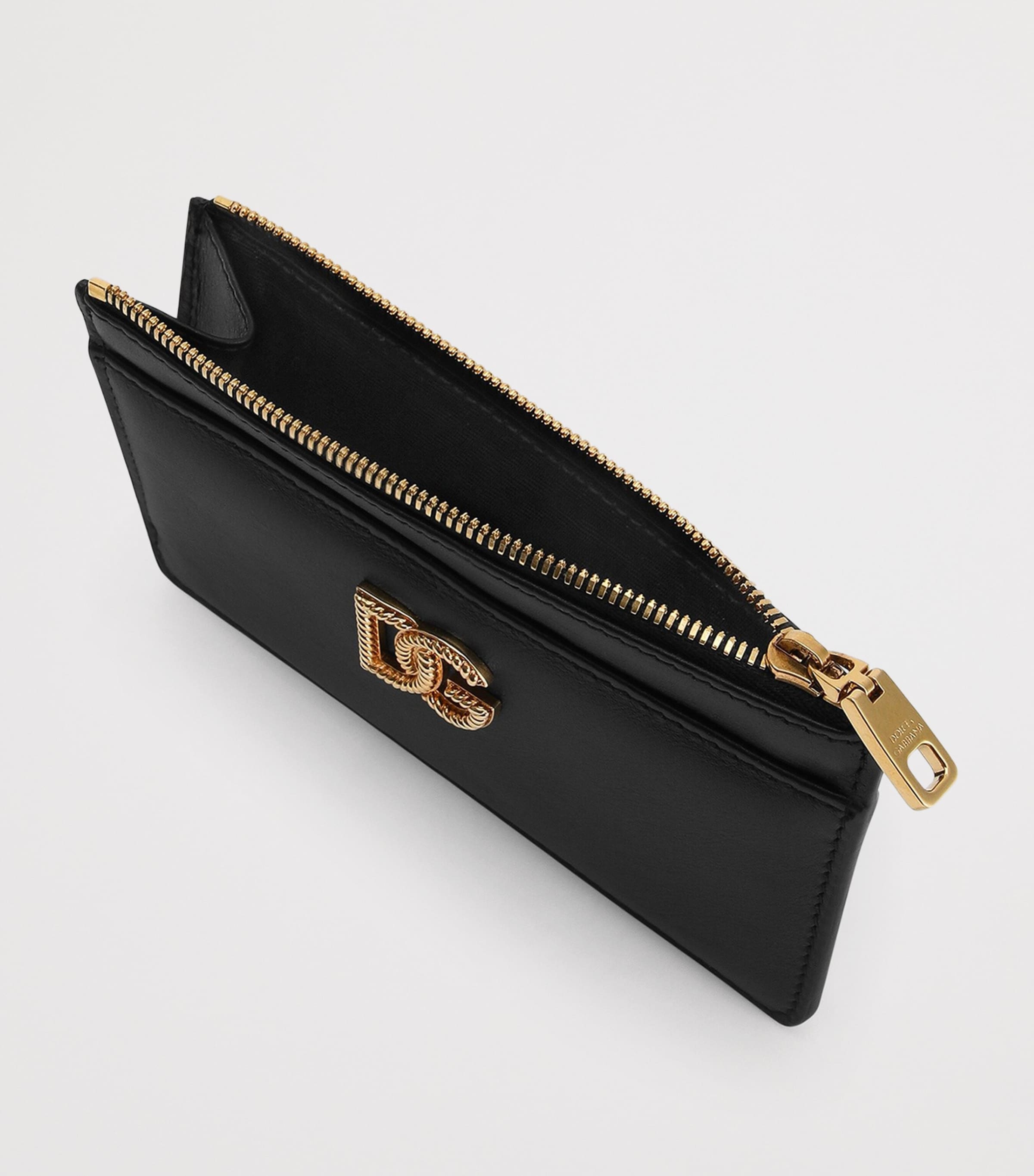 Calfskin Logo Card Holder 80999-BLACK Image 4