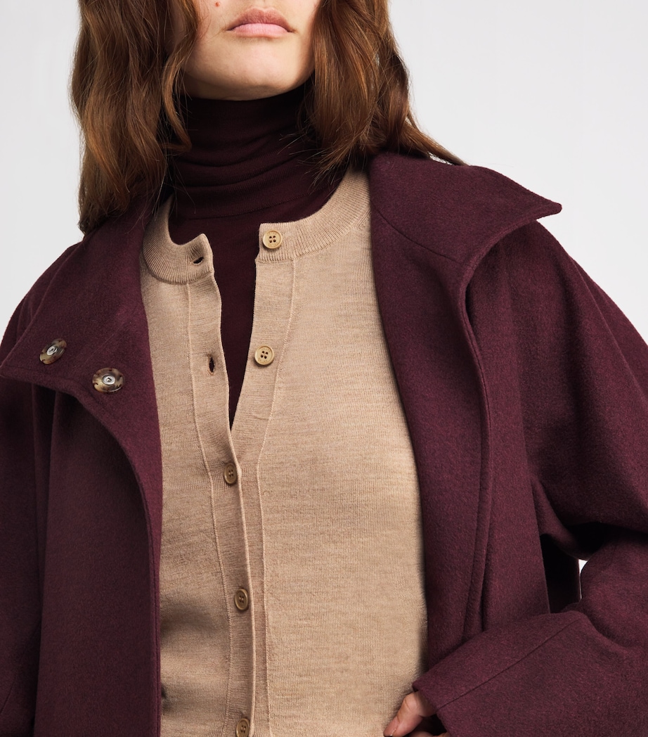 Merino Wool Cardigan 5038 CAMEL Image 6